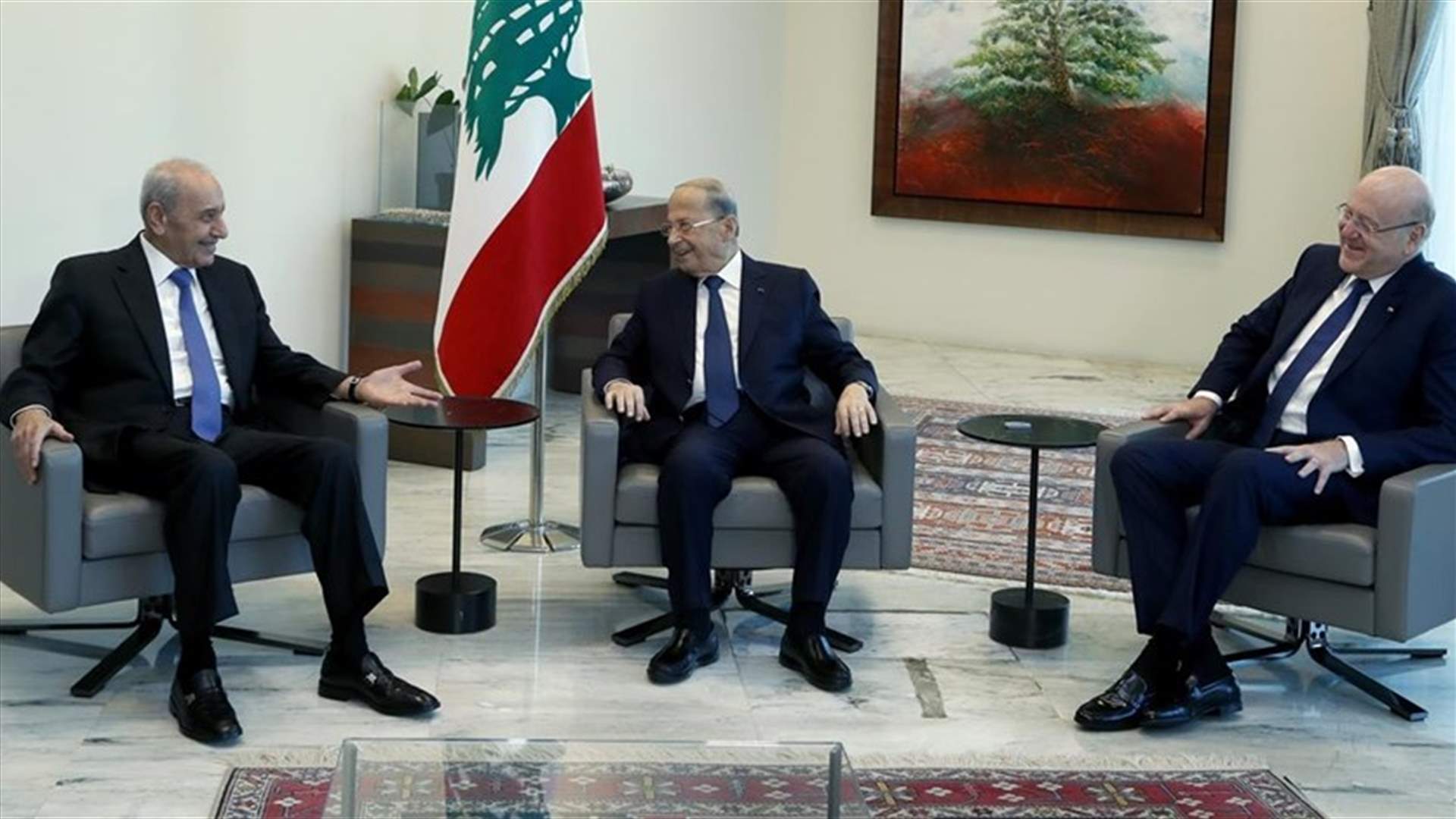 اجتماع يضم الرؤساء الـ3 غداً لبحث ملف ترسيم الحدود