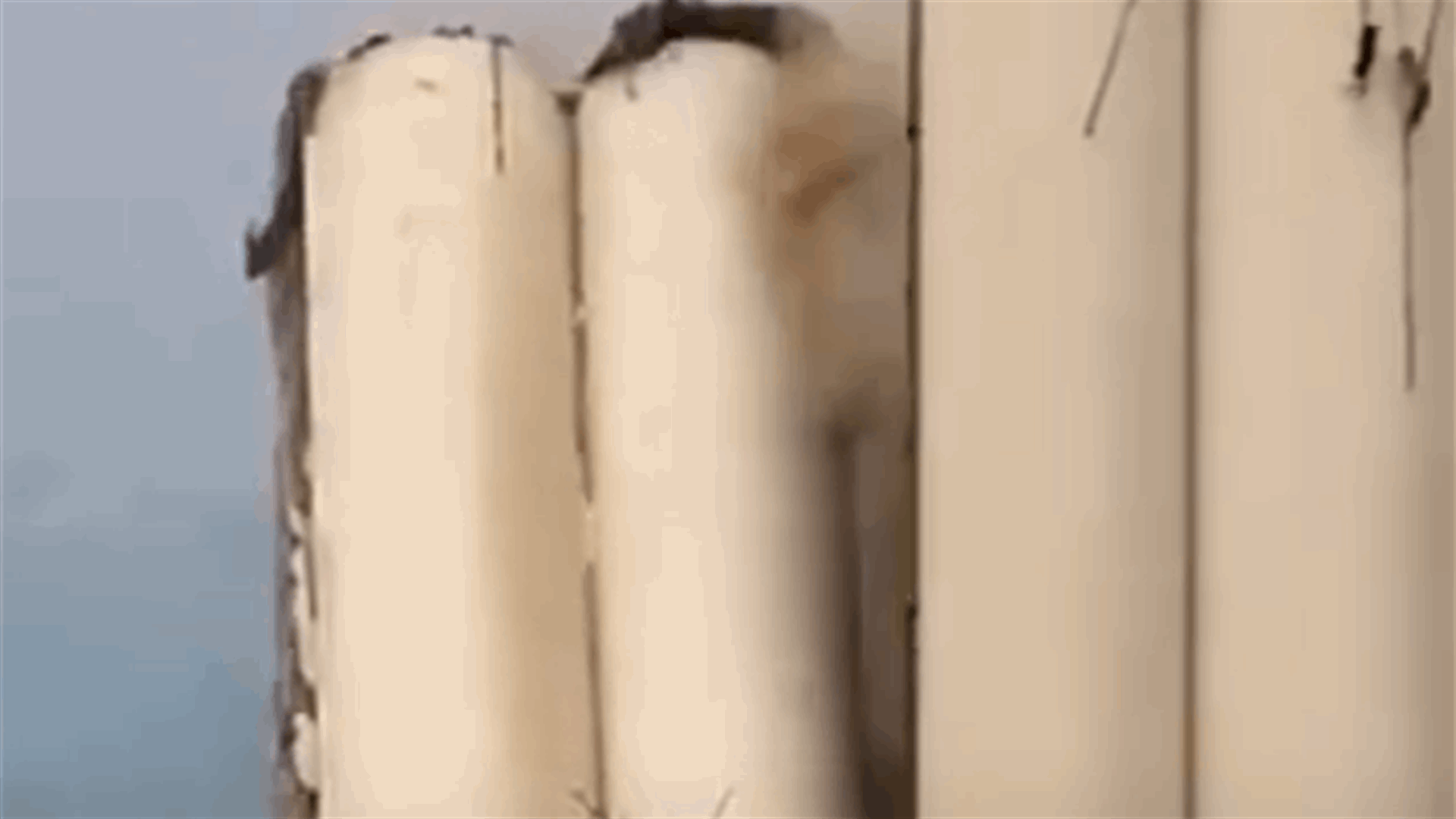 فيديو عن قرب يوثّق لحظة سقوط أجزاء إضافية من اهراءات المرفأ
