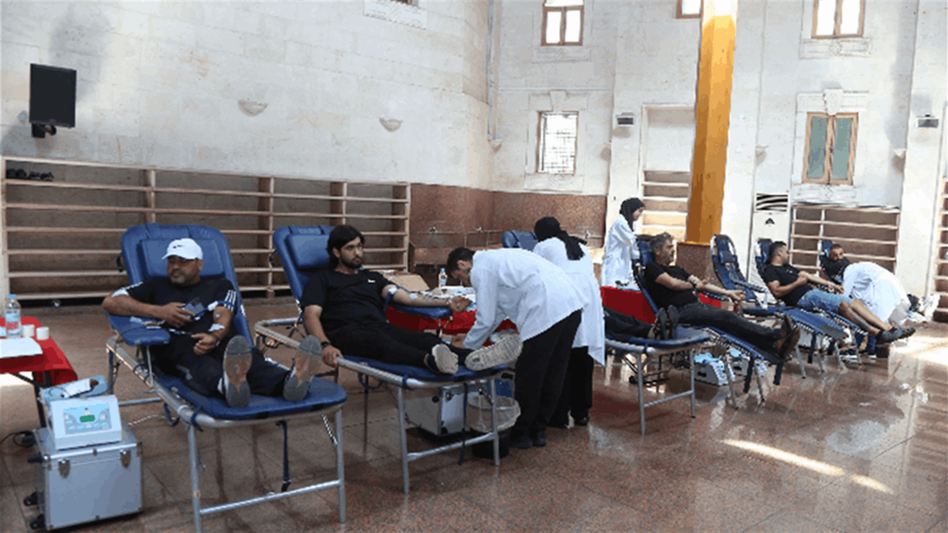 حملة للتبرع بالدم في الحسنين