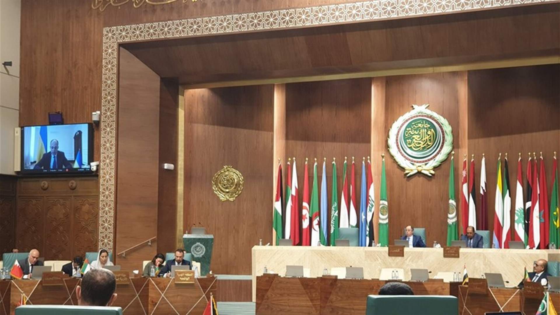 المبعوث الأوكراني في مقر الجامعة العربية بعد لافروف