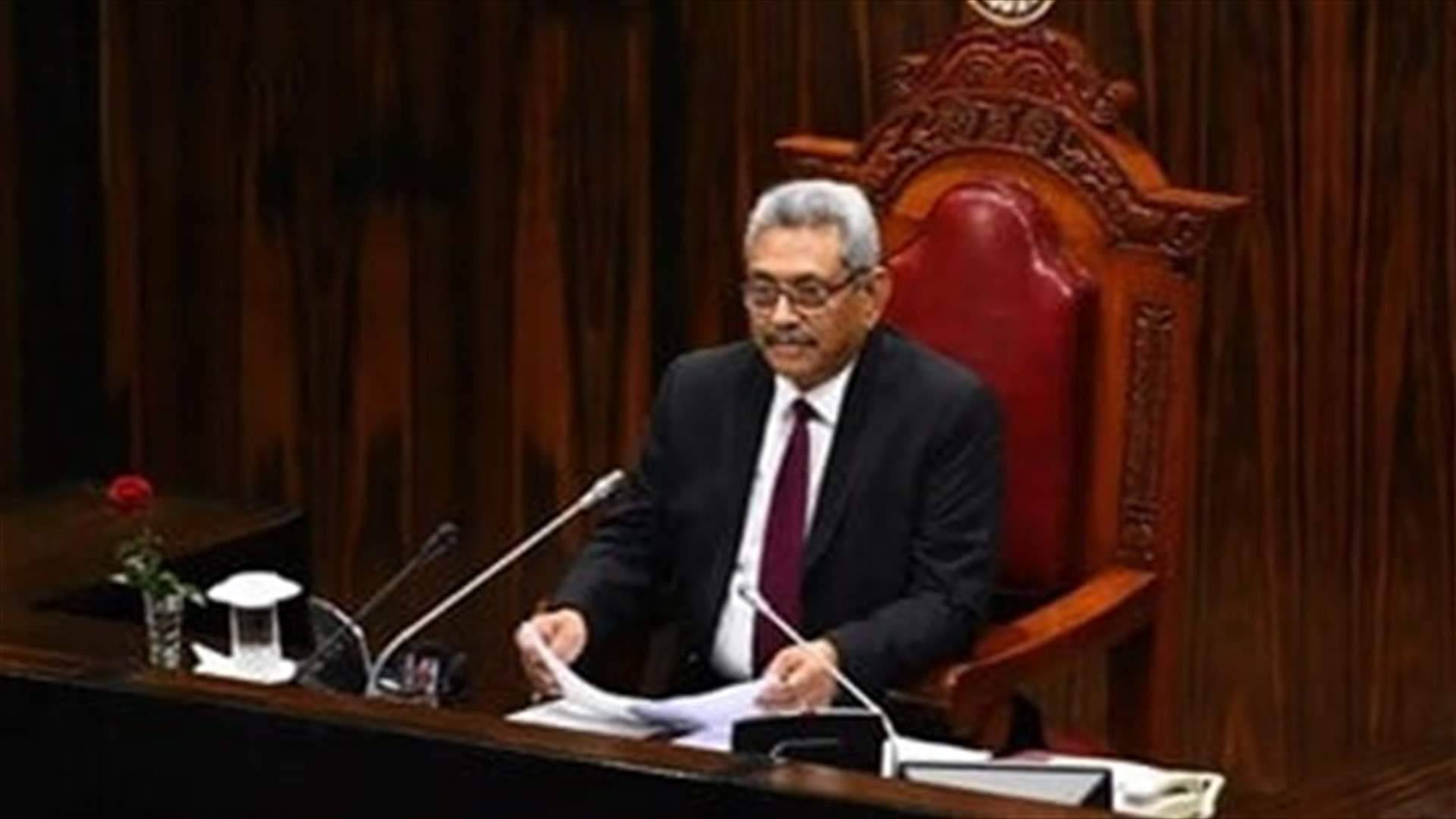 الرئيس السريلانكي السابق يصل إلى تايلاند