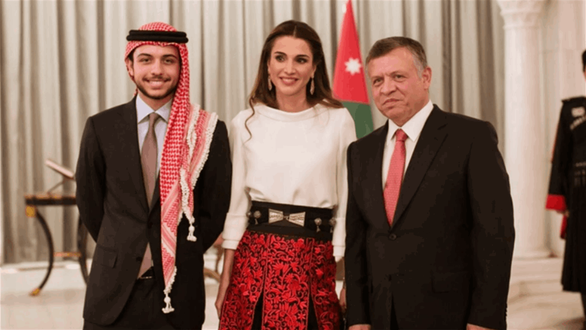 خطوبة ولي عهد الأردن الأمير حسين من شابة سعودية (صور)