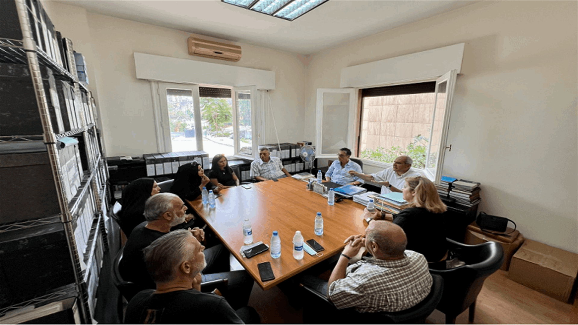 Delegation of families of Beirut Port blast victims meet MPs Najat Aoun Saliba, Melhem Khalaf