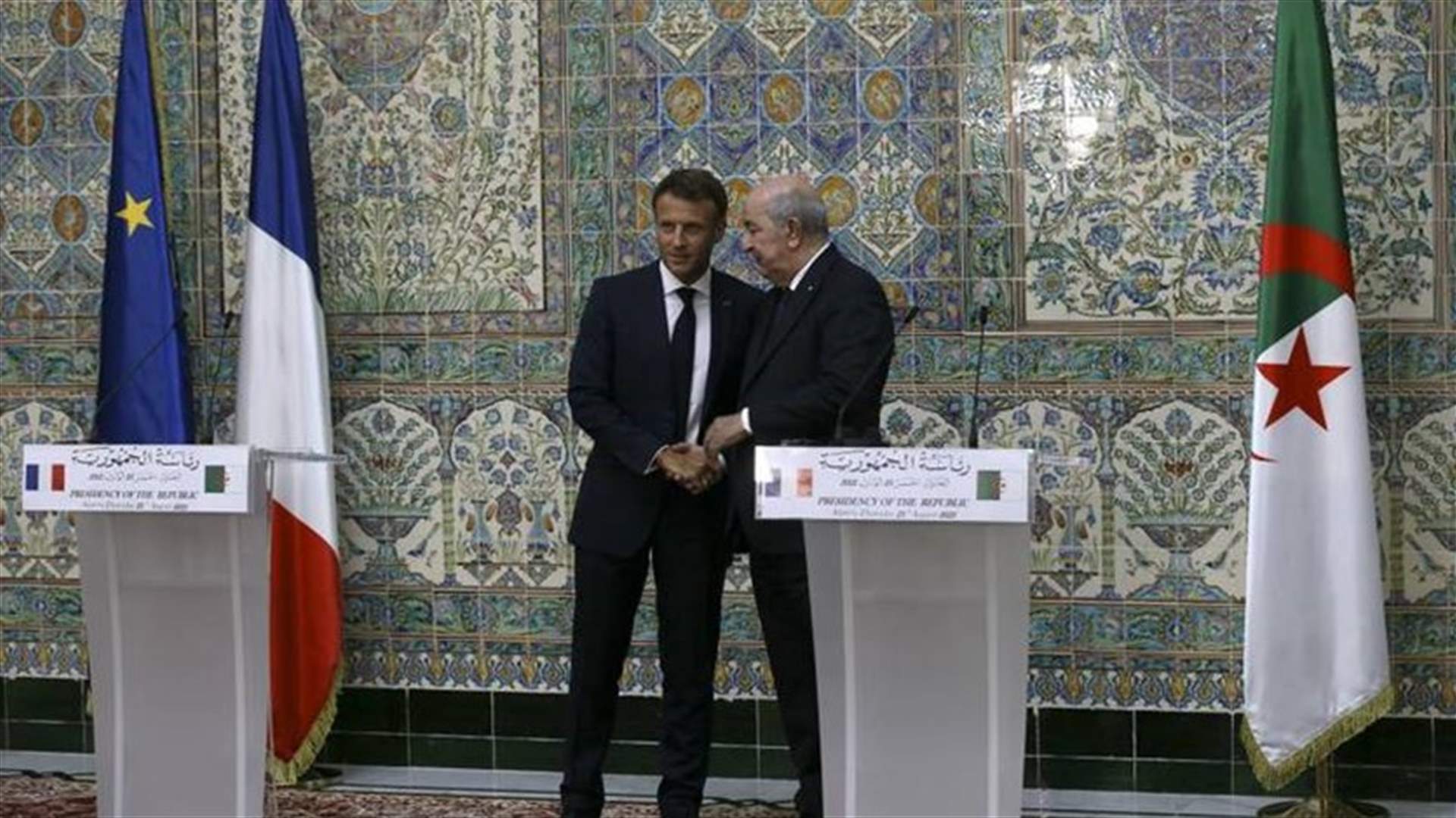 ماكرون وتبون يوقعان إعلانا مشتركا من أجل "شراكة متجددة" بين فرنسا والجزائر