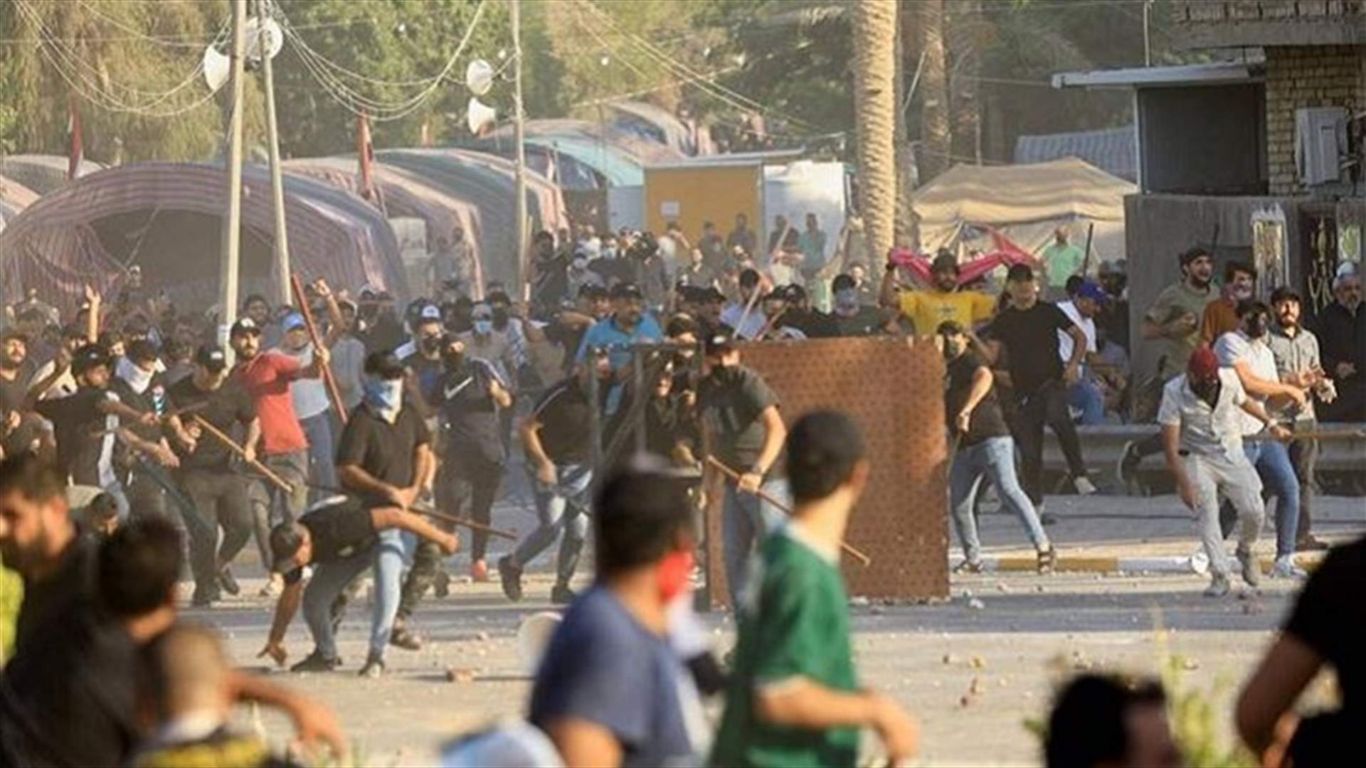 قتلى بين المتظاهرين في المنطقة الخضراء في بغداد