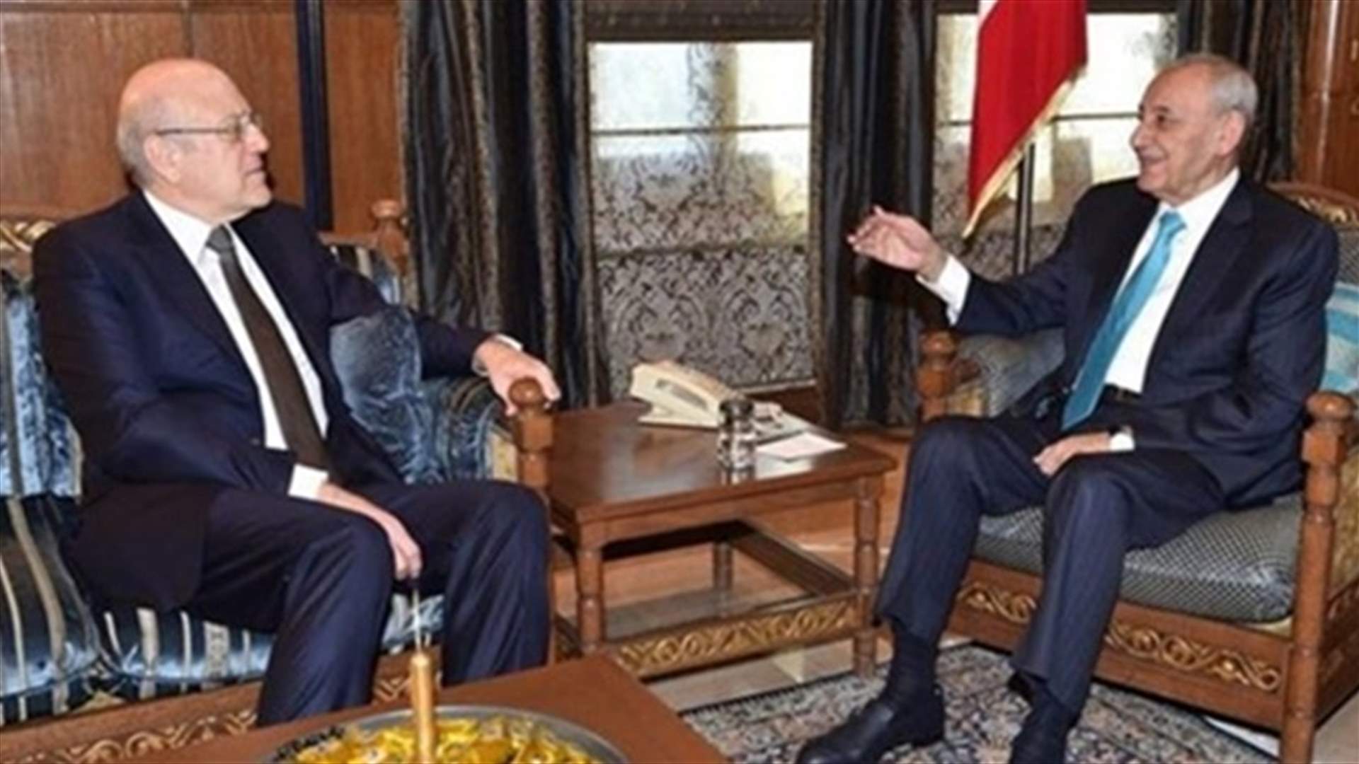 بري عرض مع ميقاتي موضوع الموازنة وبحث مع زواره شؤونًا عامة وتشريعية