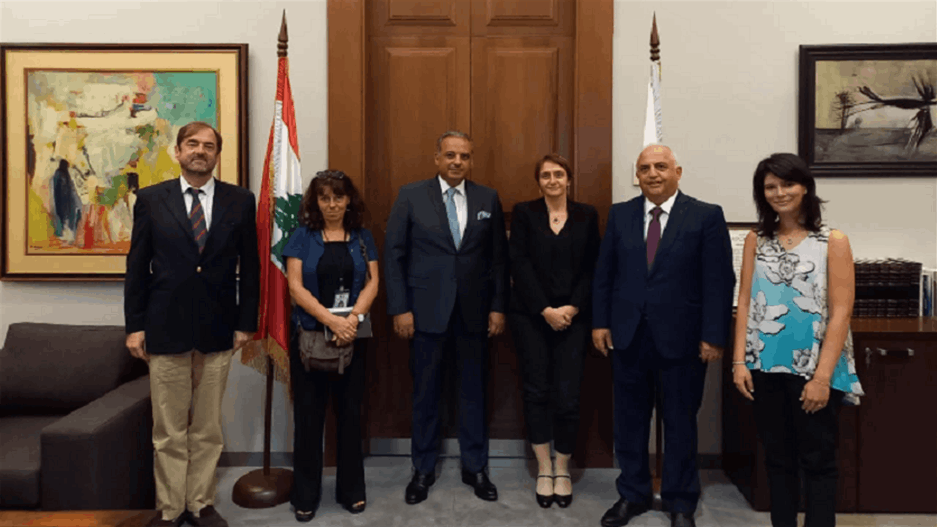 وزير الثقافة بحث مع وفد من السفارة الفرنسية في التنقيب عن الآثار في جبيل