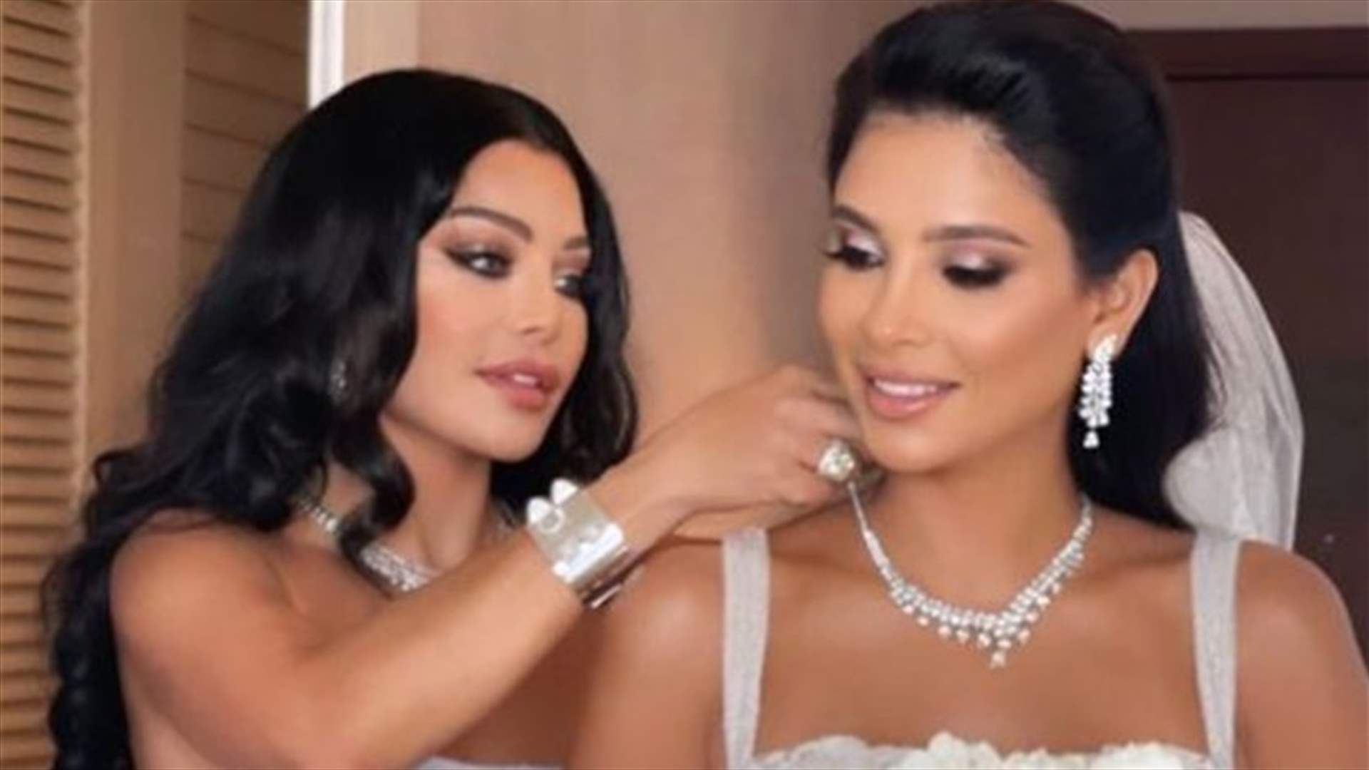 شقيقة هيفاء وهبي تدخل القفص الذهبي في قبرص.. &quot;أحلى عروس بالفستان الأبيض&quot; (صور)