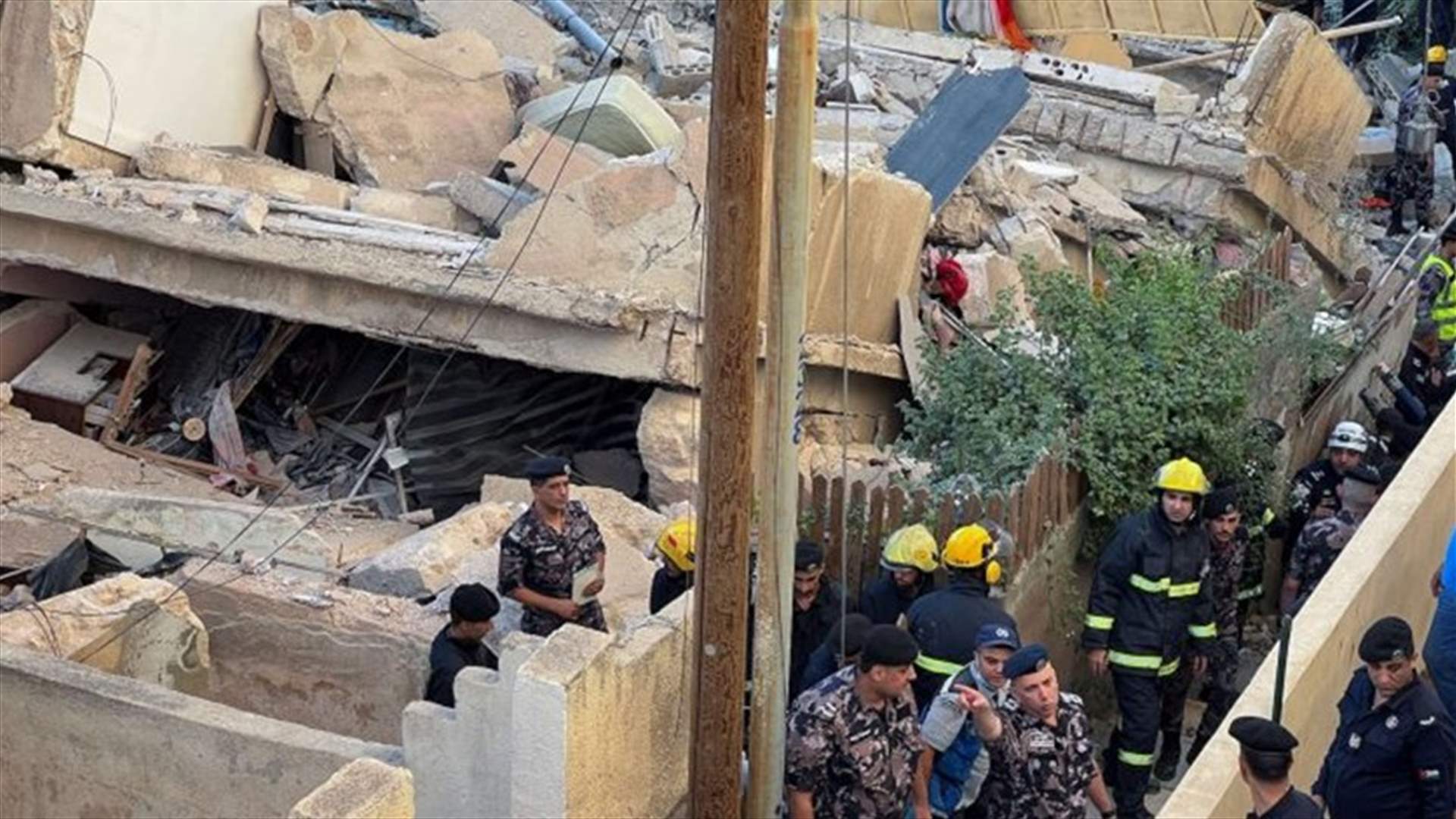 قتلى وجرحي في انهيار مبنى في عمان