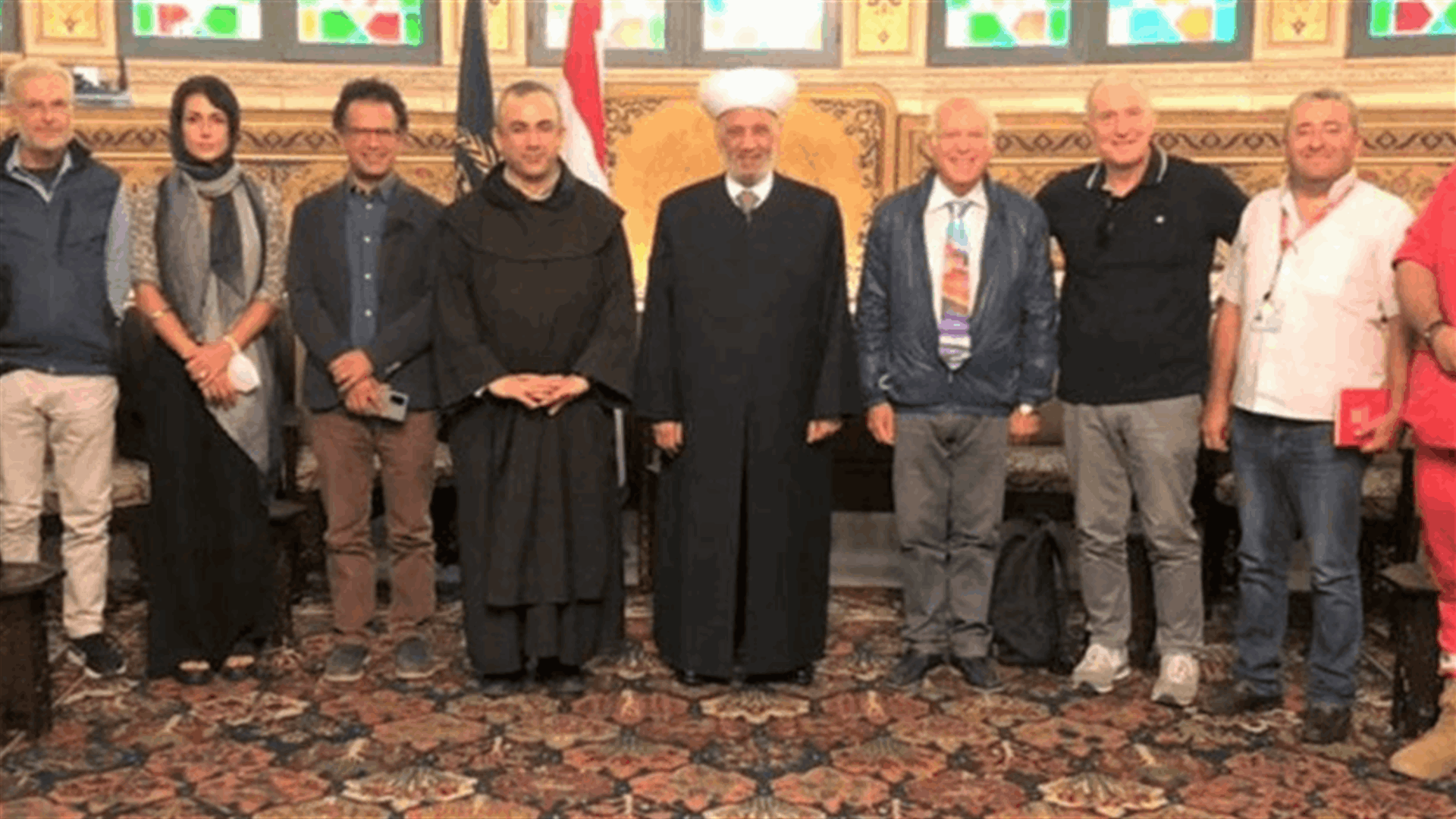 دريان التقى البعثة الإيطالية