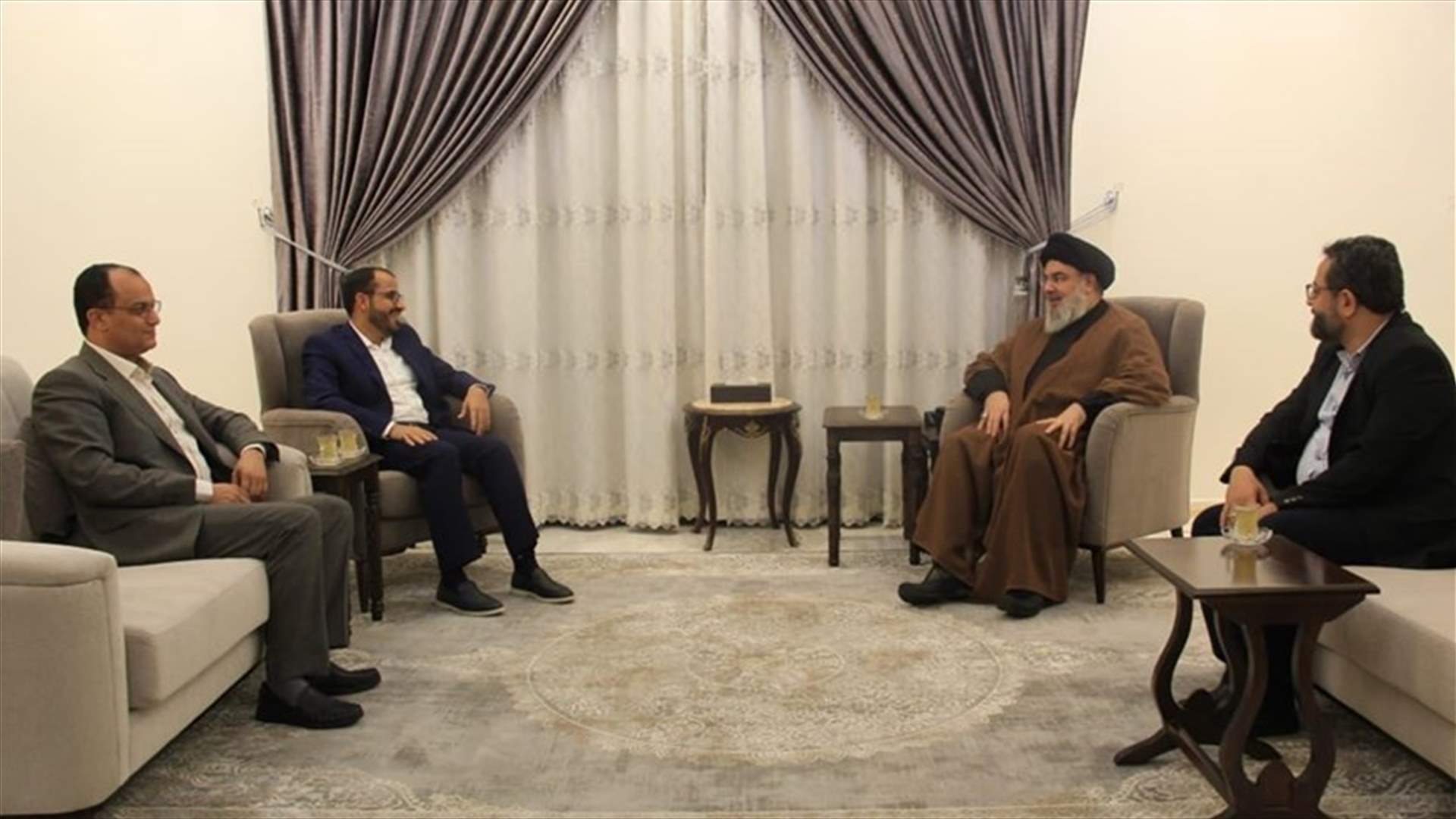 نصرالله إستقبل رئيس الوفد اليمني المفاوض
