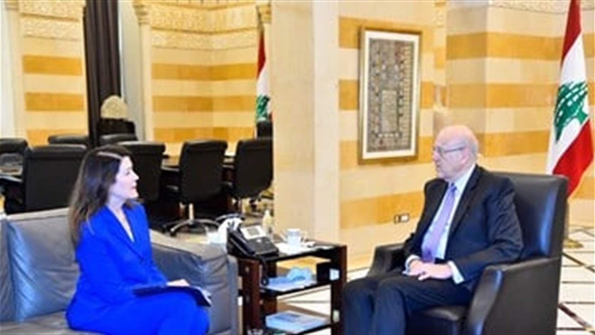 Mikati meets with ambassador Shea at Grand Serail