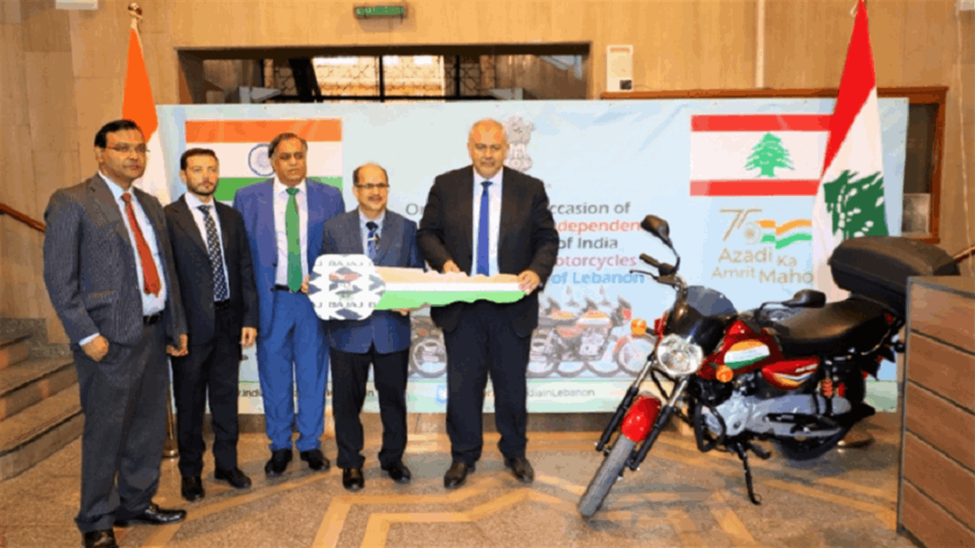 دراجات نارية هبة من الهند الى فوج حرس بيروت