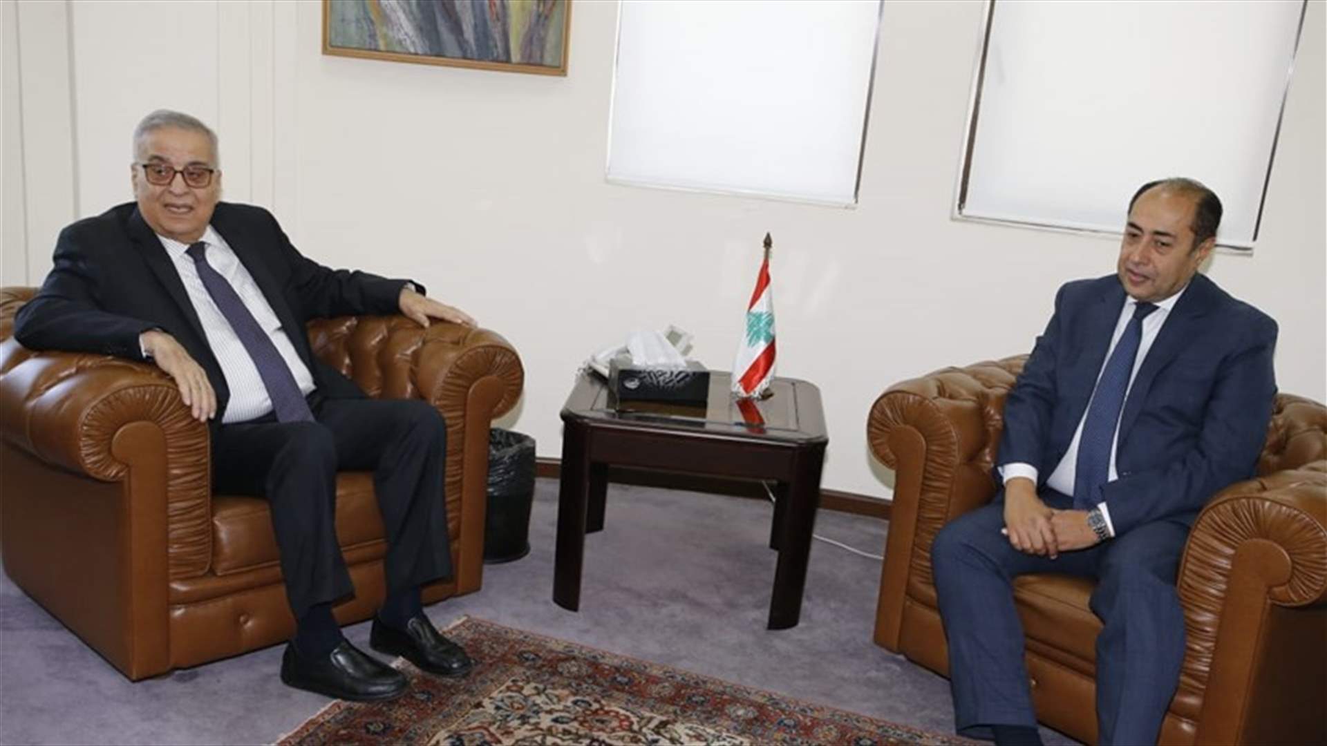 بو حبيب بحث مع زكي في الاستحقاق الرئاسي