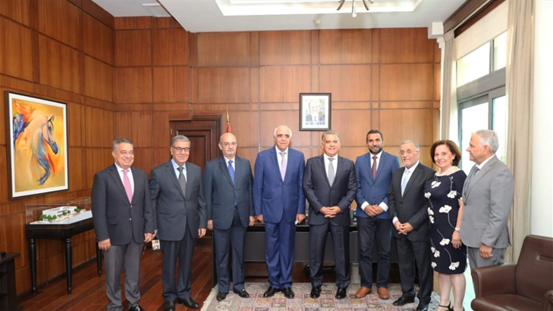 اللواء ابراهيم التقى وفدا من نقابة محرري الصحافة اللبنانية
