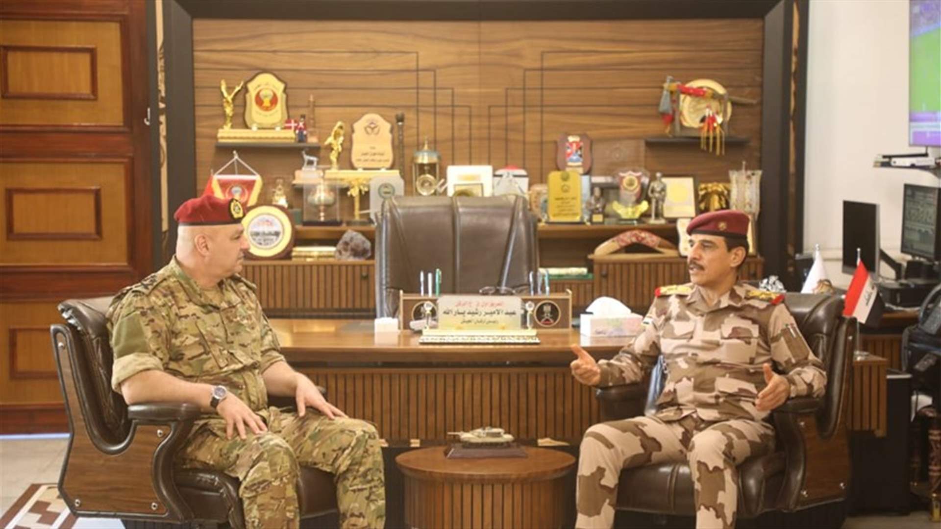 قائد الجيش بحث مع رئيس أركان الجيش العراقي سيل التعاون بين الجيشين