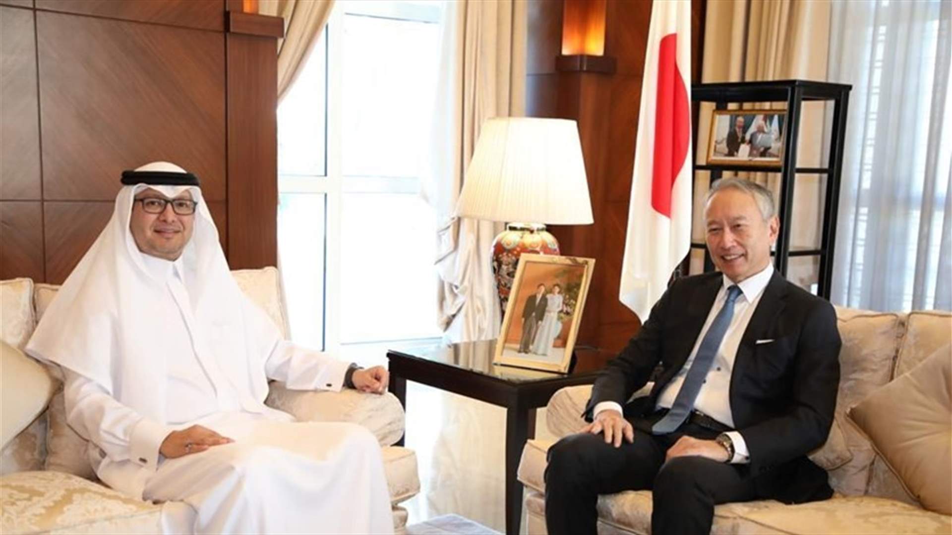 سفير خادم الحرمين الشريفين لدى لبنان يزور نظيره الياباني