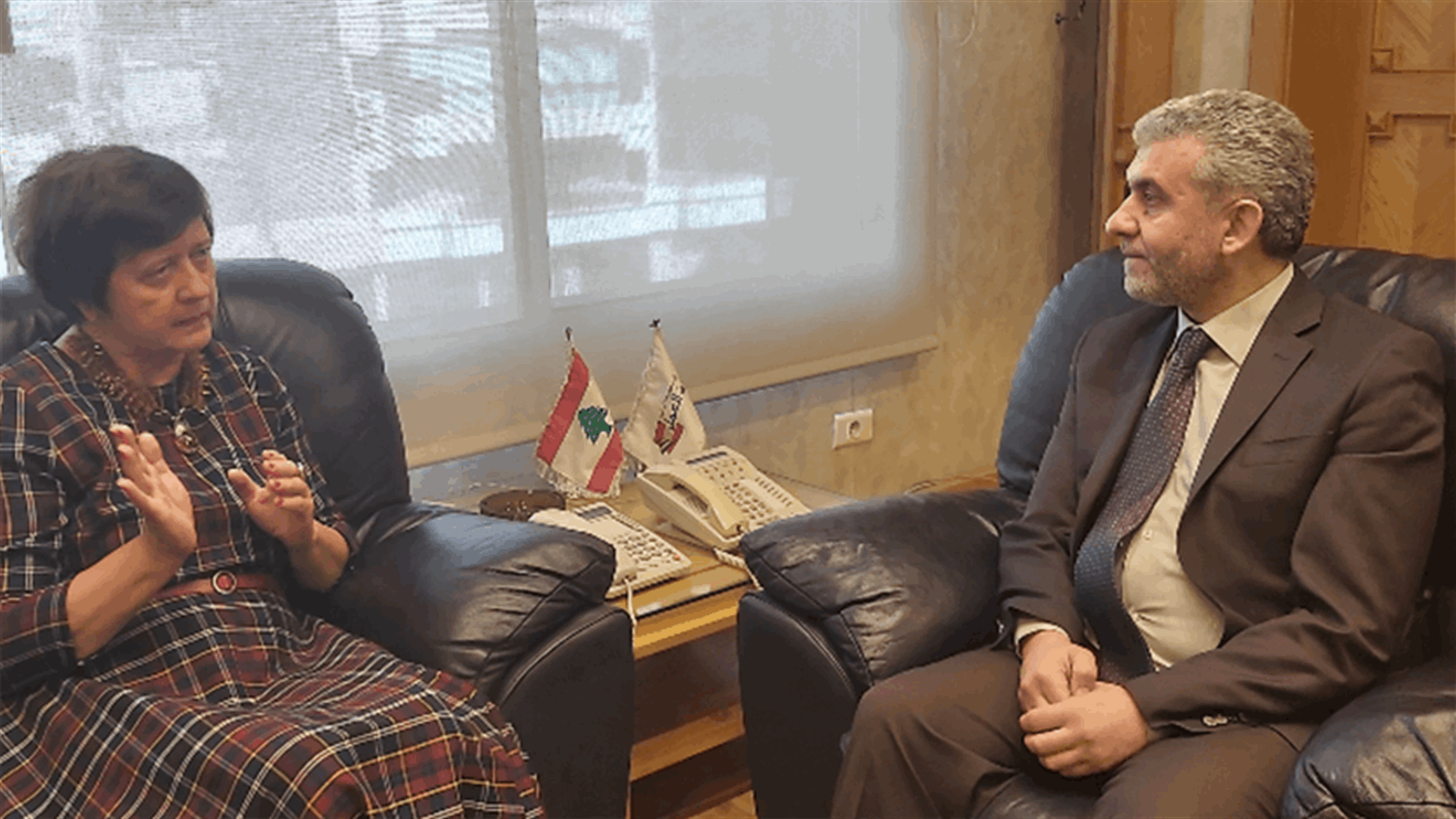 Bayram meets UN Special Coordinator for Lebanon Wronecka
