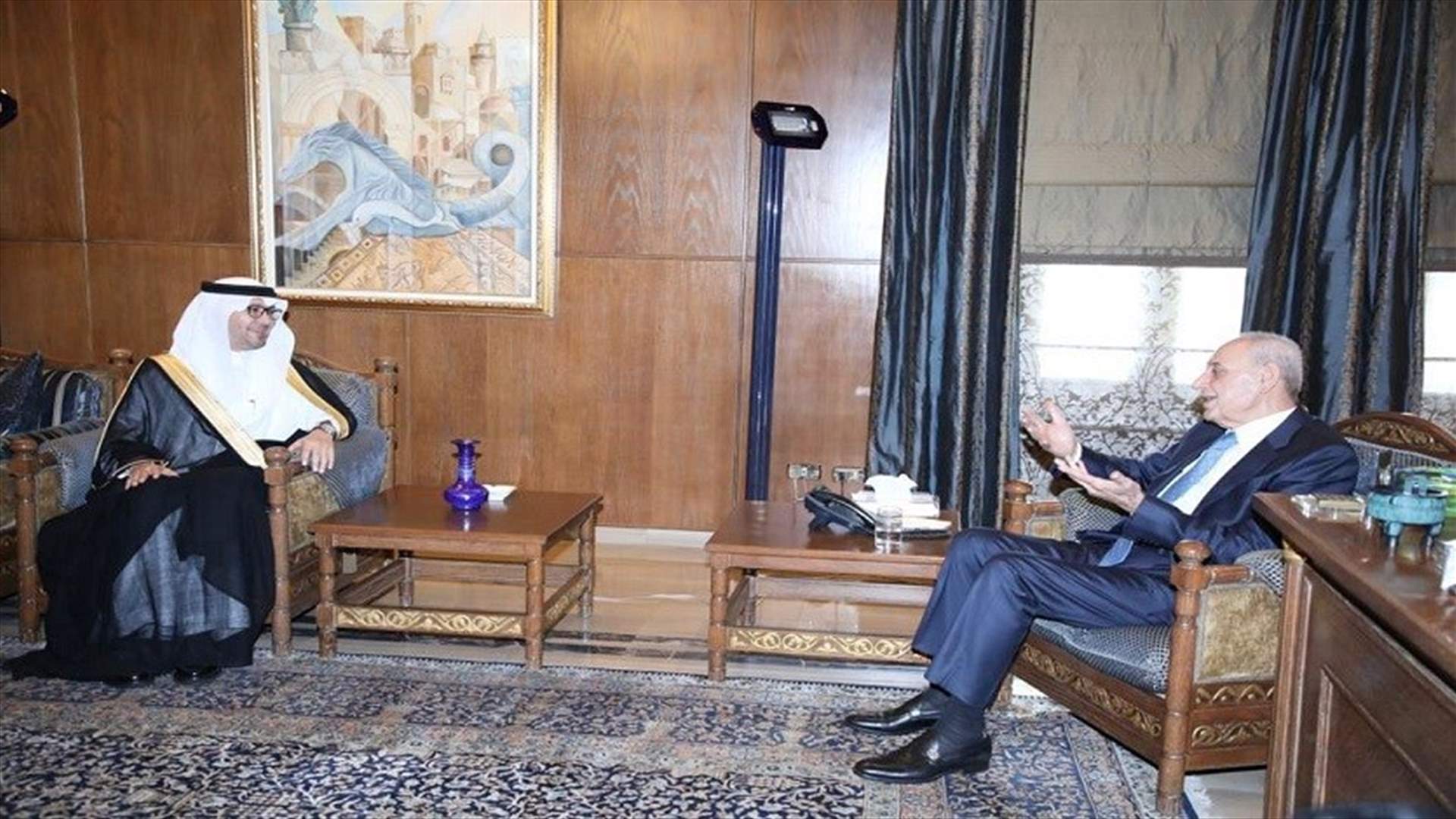 بري استقبل السفير السعودي