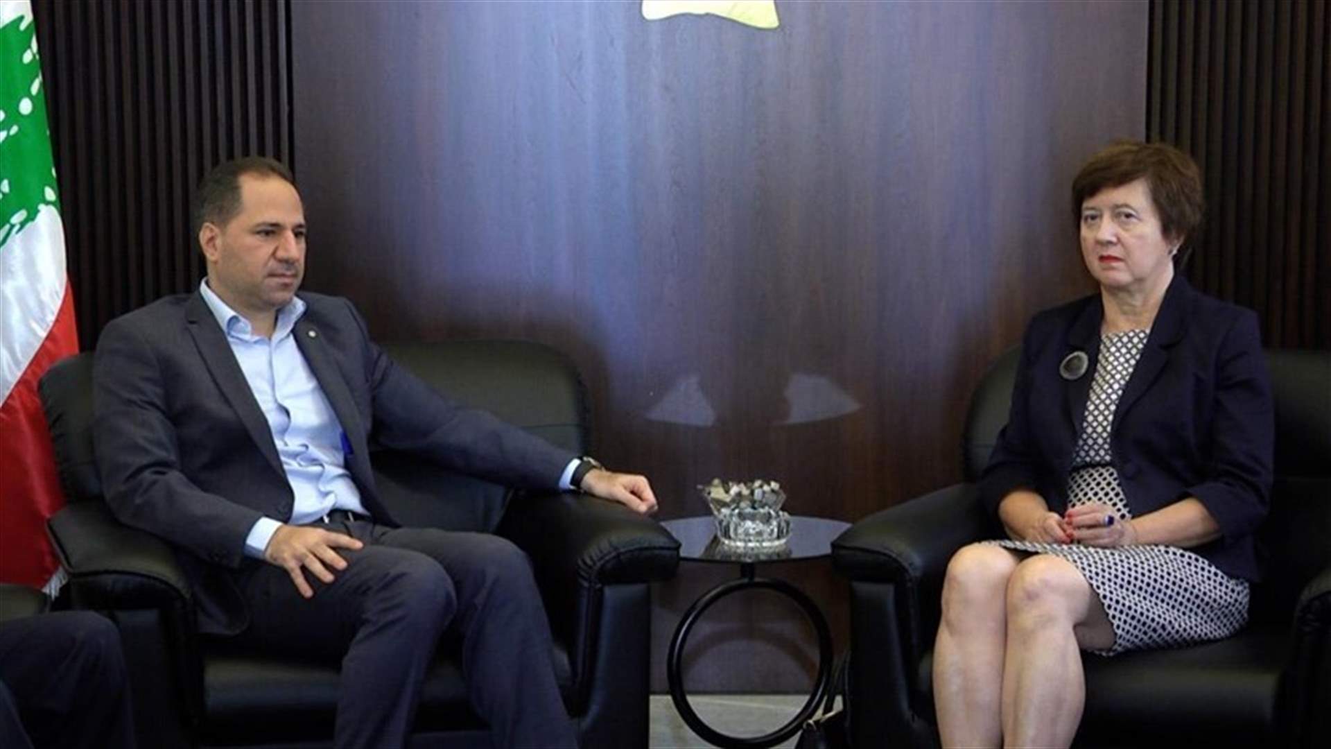 Kataeb leader MP Gemayel meets UN Wronecka