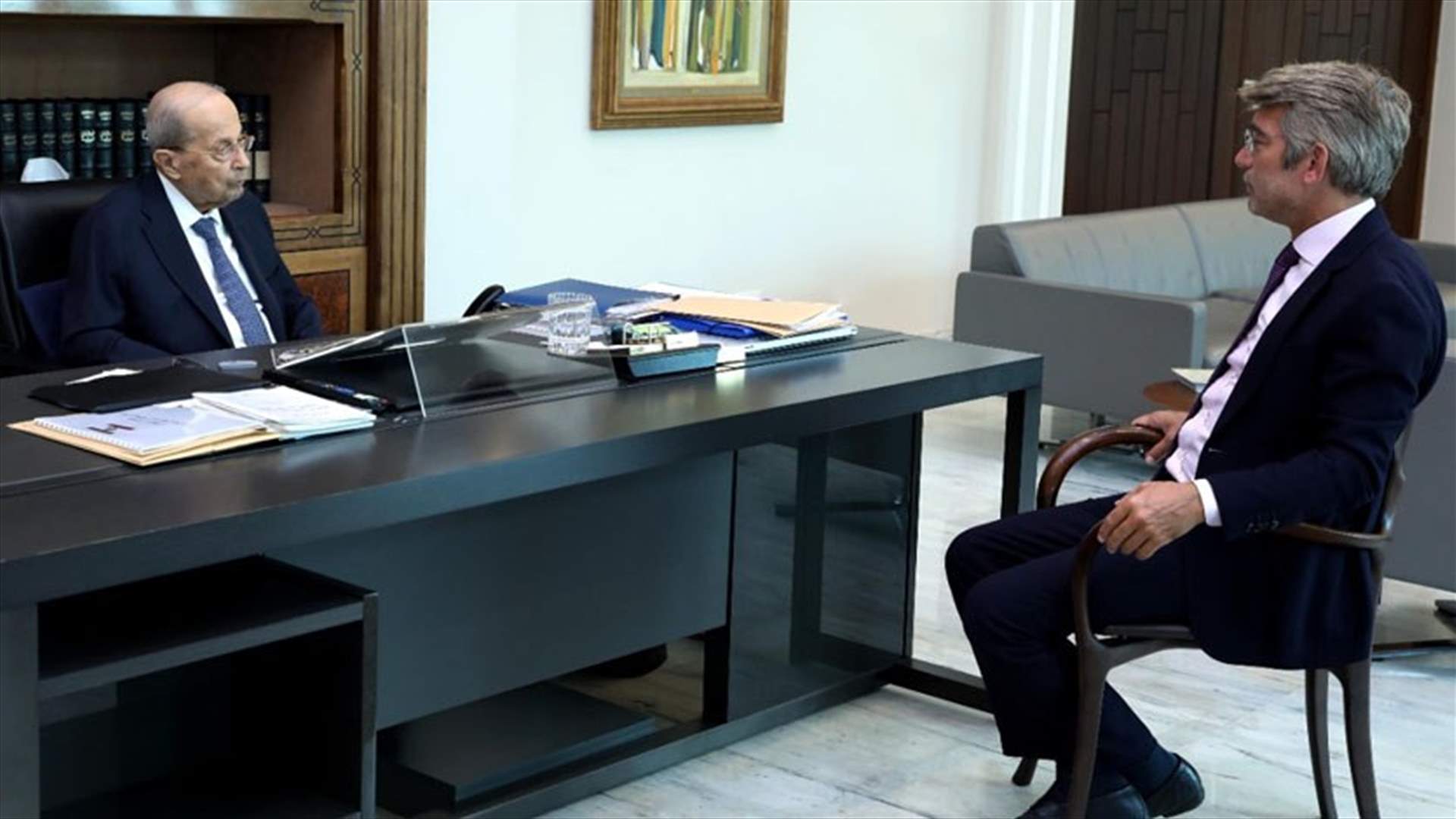 فياض يطلع عون على ترتيبات وزارة الطاقة لمرحلة ما بعد الترسيم