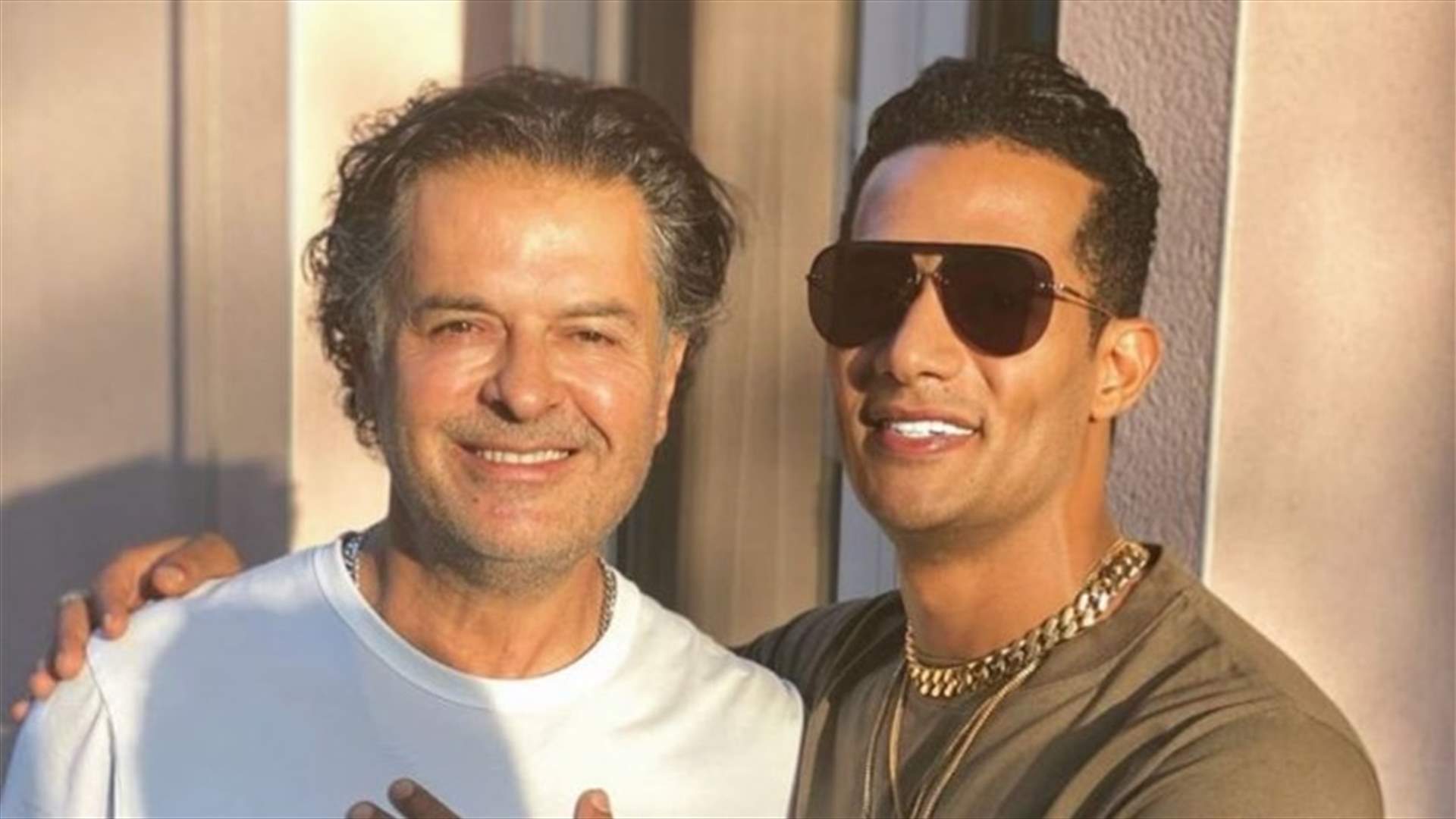 صورة راغب علامة ومحمد رمضان تتصدر...فما الذي جمعهما؟