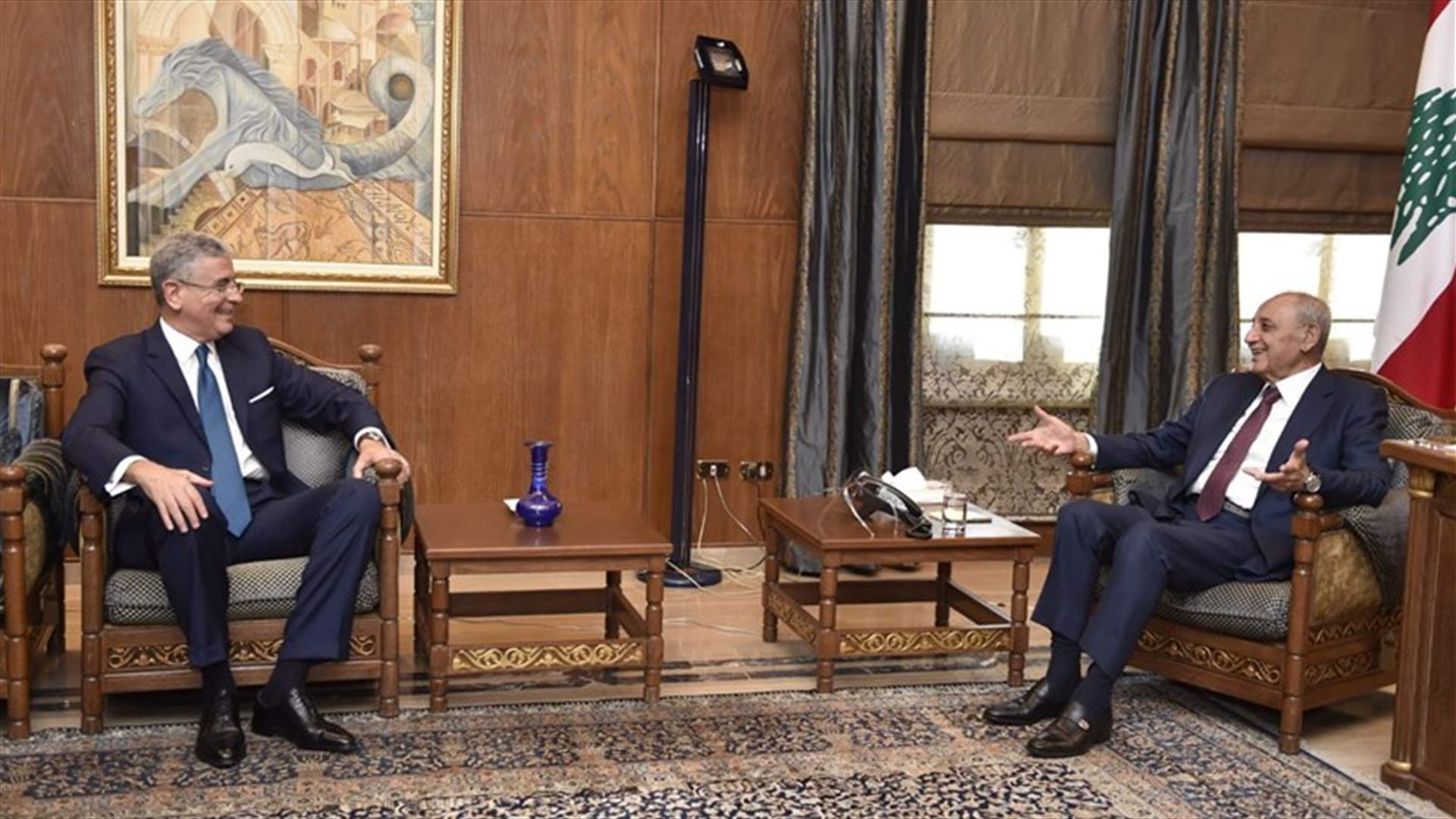 بري استقبل وفدا من البنك الدولي والسفير البابوي الجديد