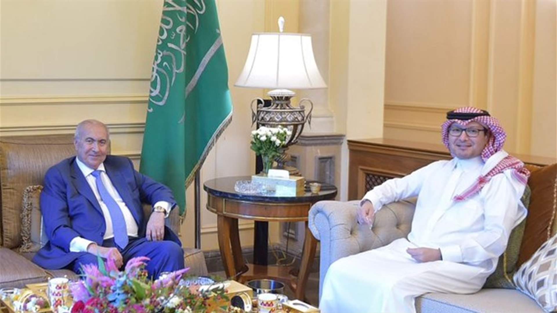 لقاء بين مخزومي والبخاري.. وعرض للأوضاع العامة