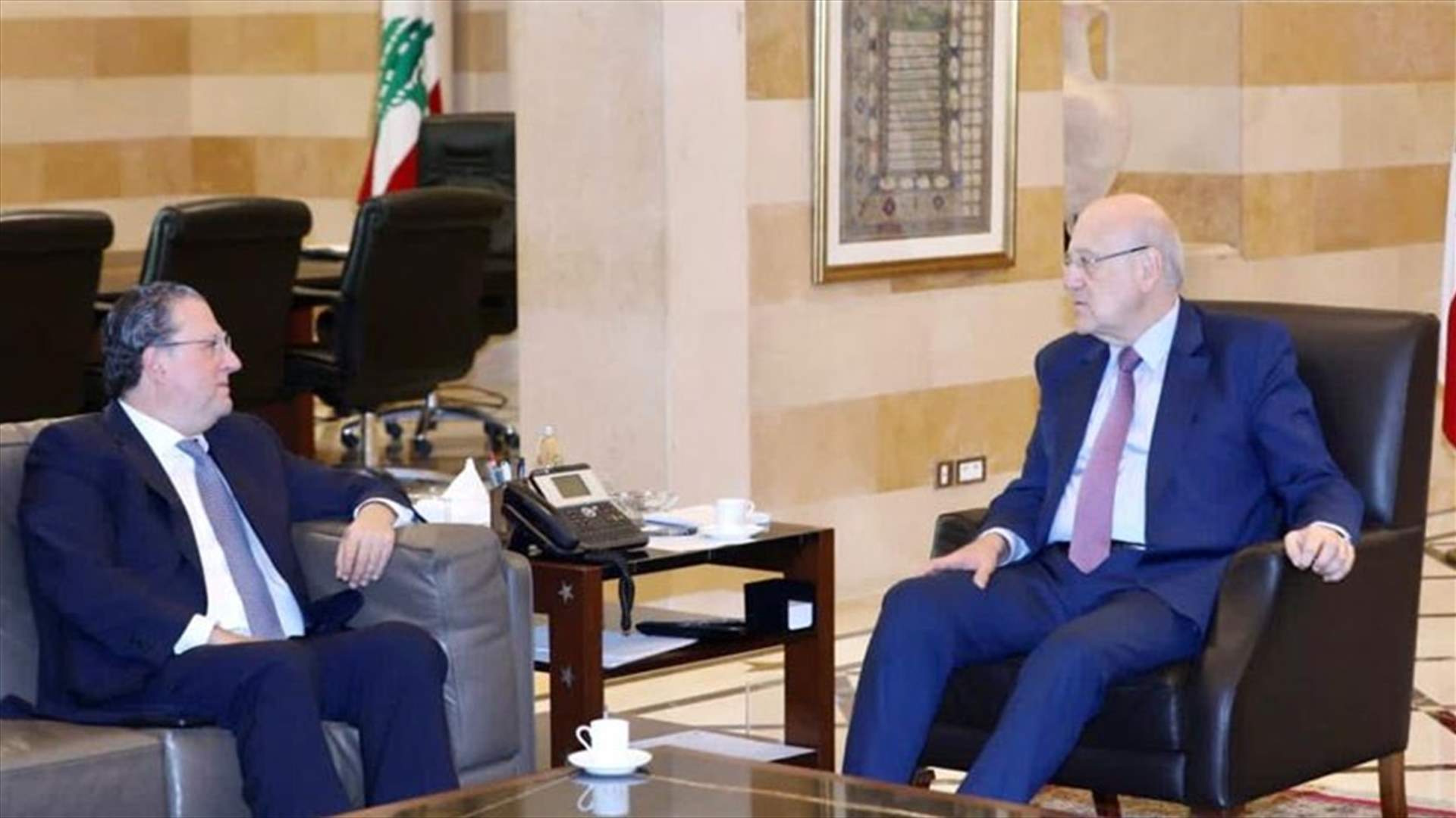 لقاء بين شقير وميقاتي... وبحثٌ في الأوضاع الإقتصادية والإجتماعية وآخر التطورات