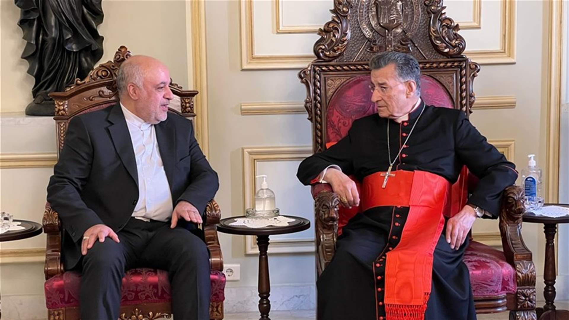 الراعي يلتقي السفير الايراني لدى لبنان