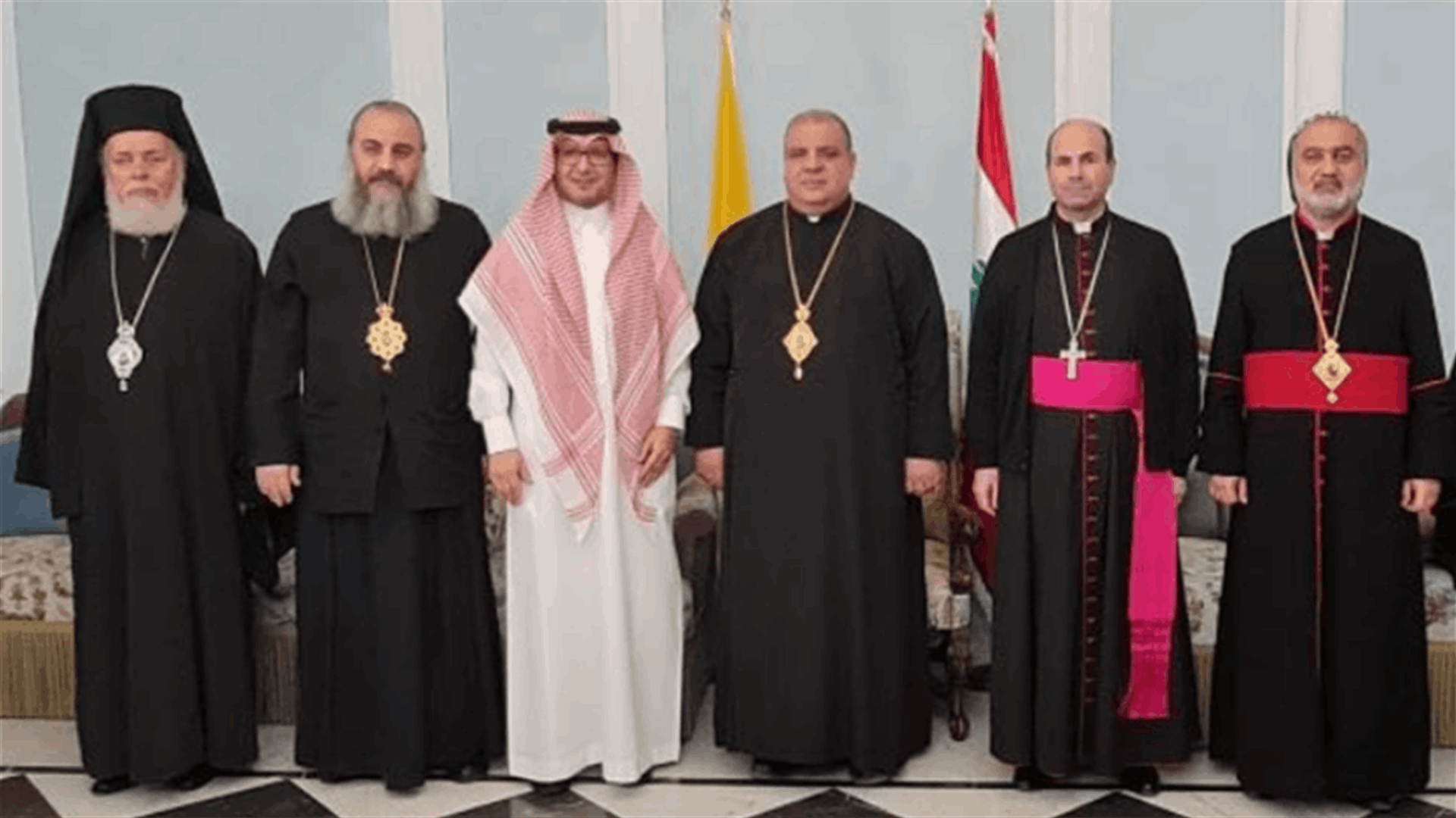 البخاري من مطرانية سيدة النجاة في زحلة: زيارتي عنوانها المحبة... ابراهيم: نتطلع لدور سعودي فاعل للنهوض ببلدنا