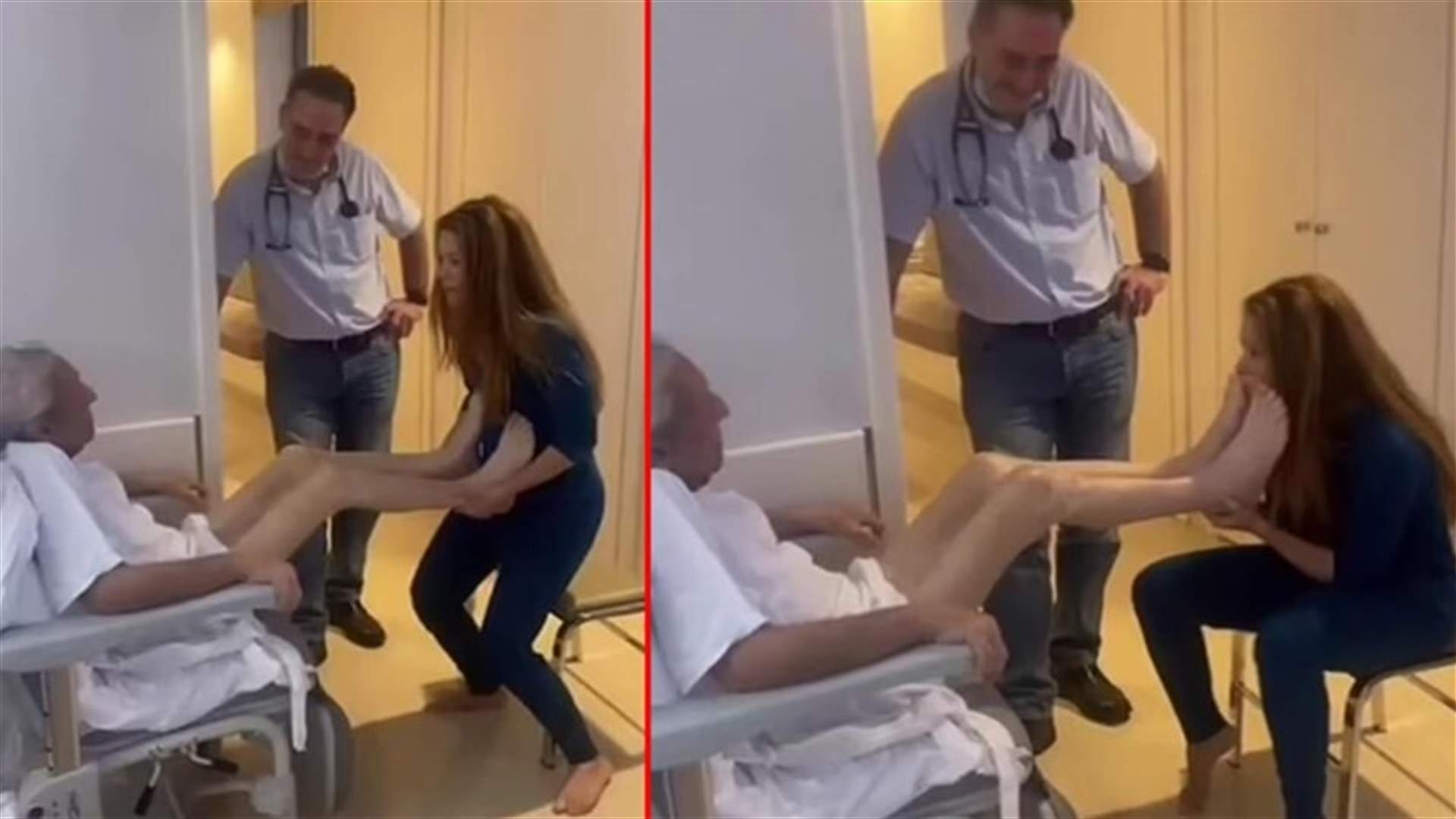 شاكيرا تزور والدها بالمستشفى وتقبّل قدميه... وإشادة كبيرة من جمهورها! (فيديو)