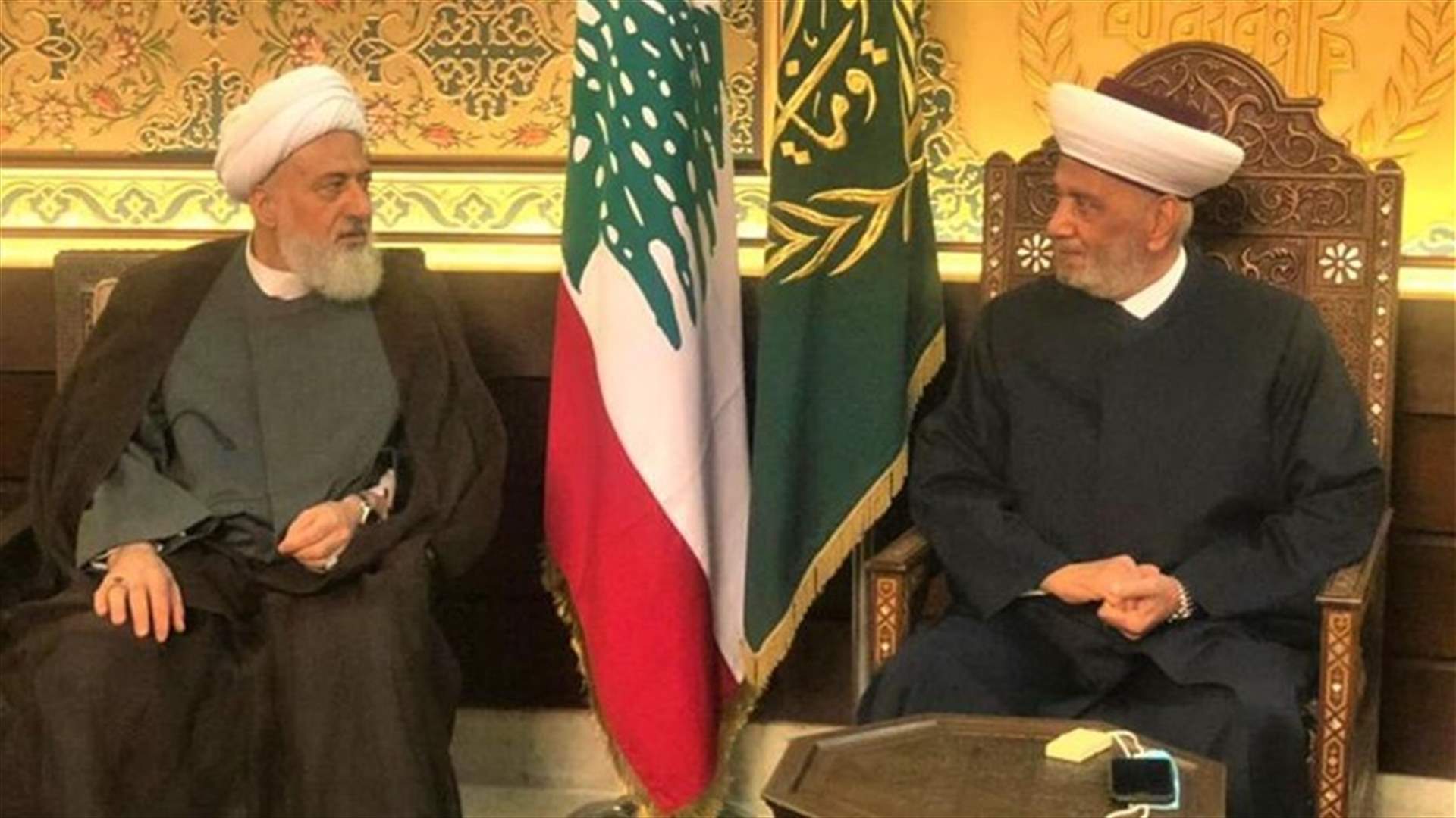 لقاء بين دريان والخطيب: لانتخاب رئيس جديد للجمهورية اللبنانية لانتظام عمل المؤسسات الدستورية