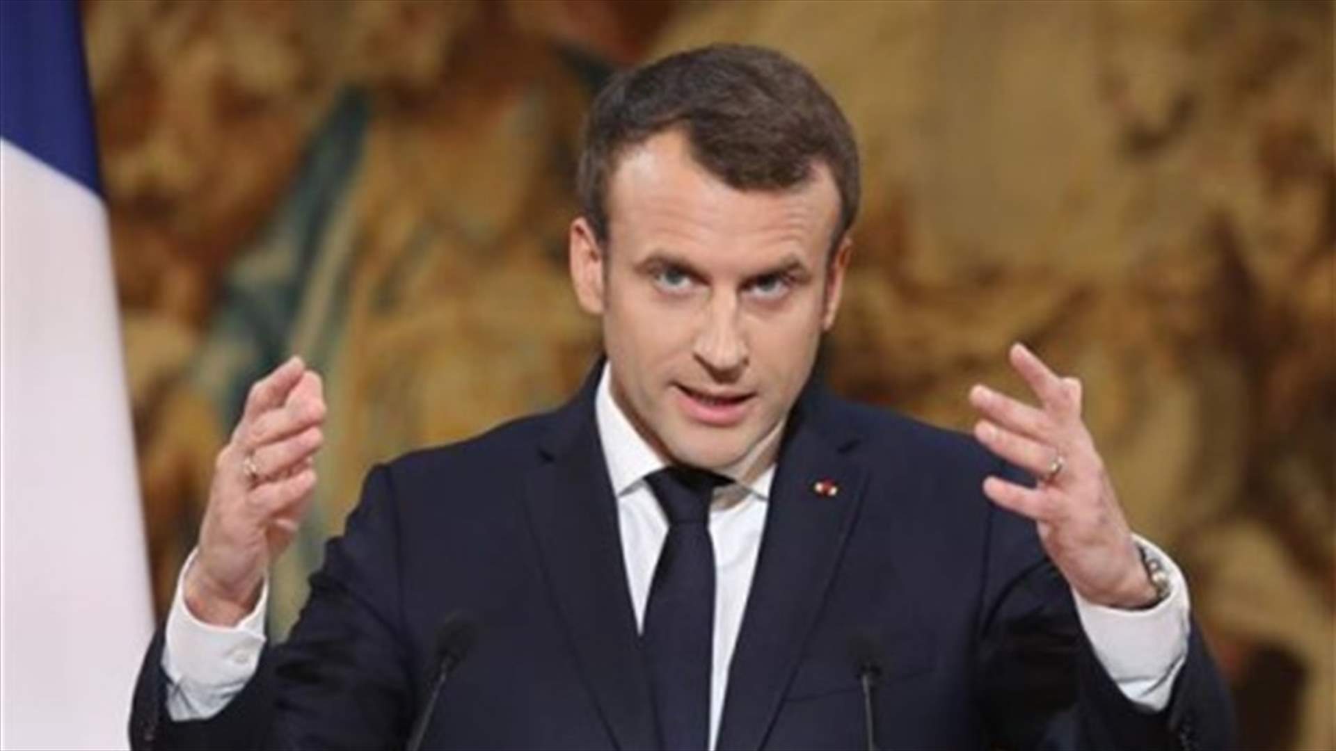 Macron says ways rich non-European countries to pay their share in climate change