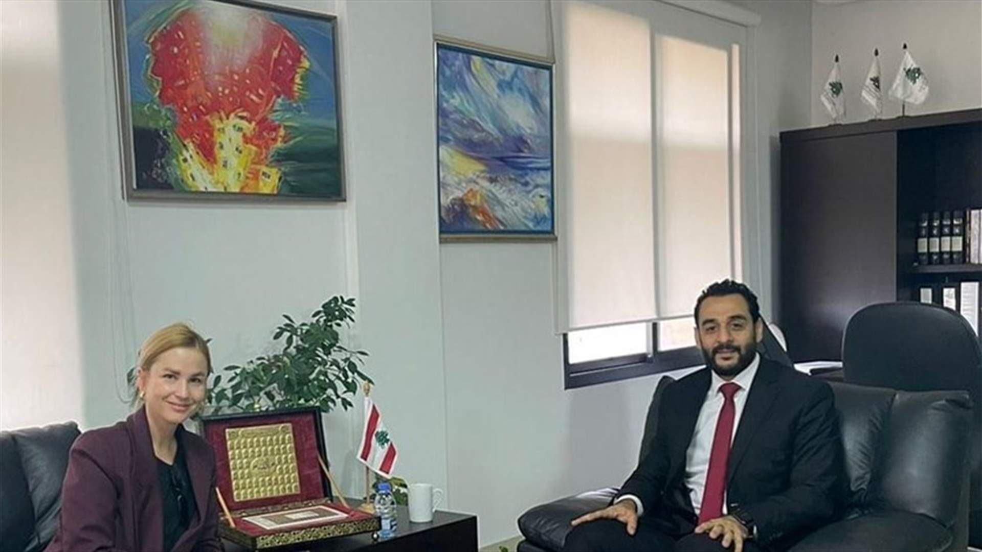 أبو حيدر بحث مع ممثلة البنك الأوروبي للاستثمار في لبنان في الاصلاحات المقترحة من صندوق النقد