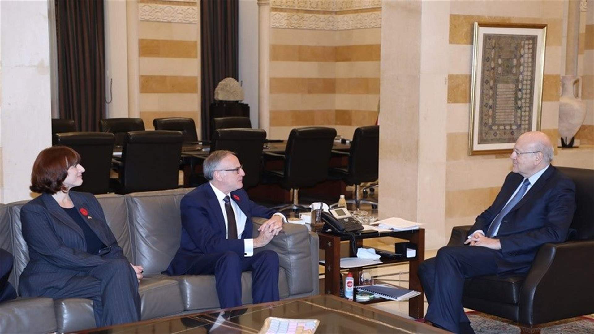 سلسلة لقاءات لميقاتي في السراي...