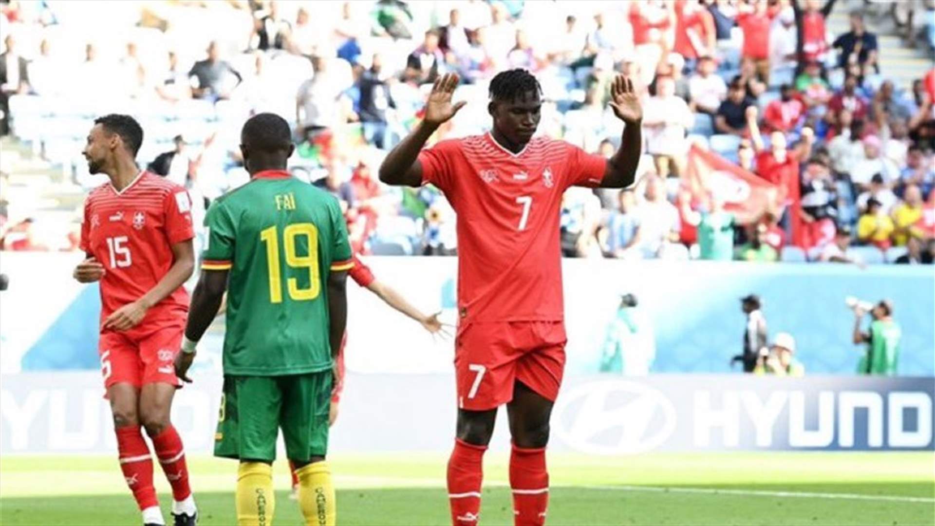 المنتخب السويسري يفتتح مشواره في كأس العالم- الفيفا بفوزه على الكاميرون