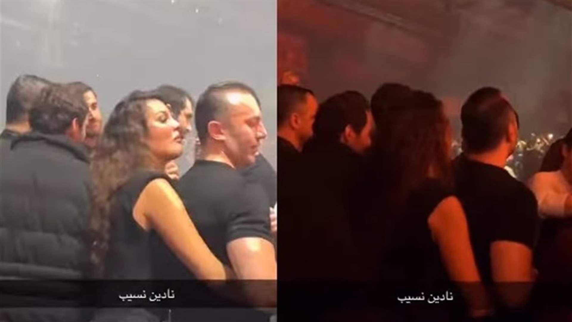 تسريب فيديو نادين نسيب نجيم مع حبيبها.. وهي تُعلن خطوبتها (فيديو)