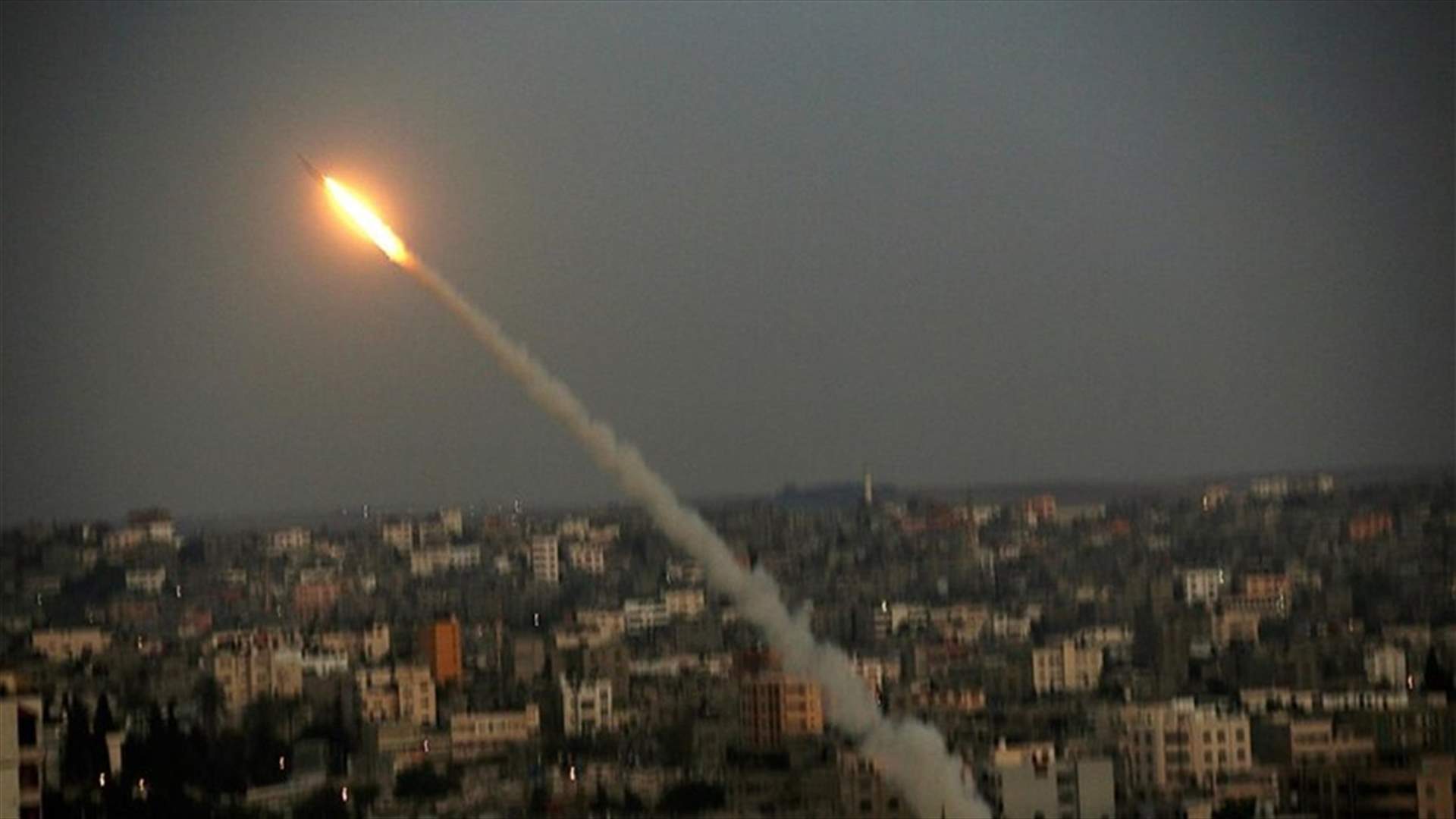 سقوط صاروخ أطلق من قطاع غزة في جنوب إسرائيل