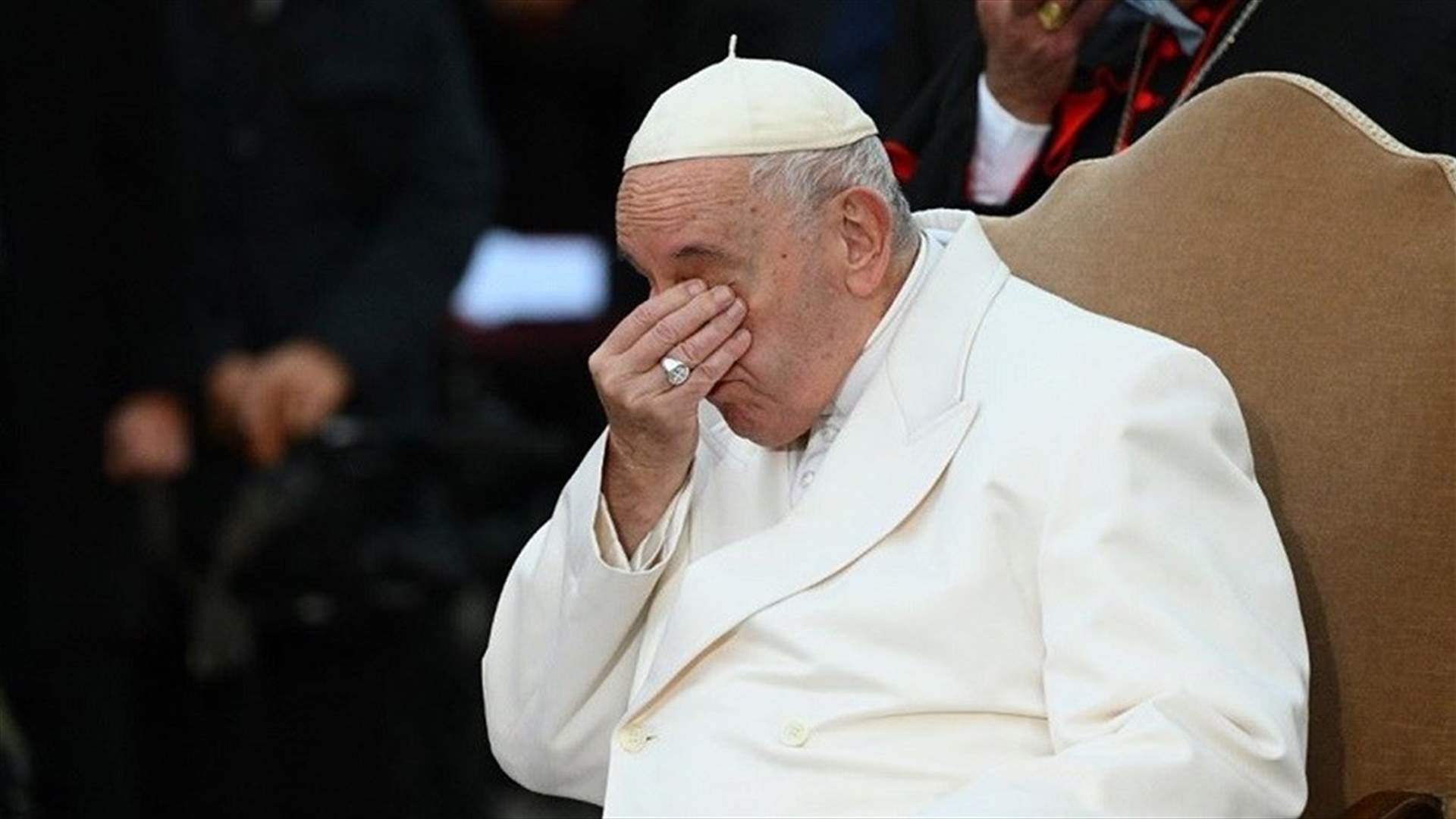 البابا يبكي عند ذكر أوكرانيا &quot;الشهيدة&quot;