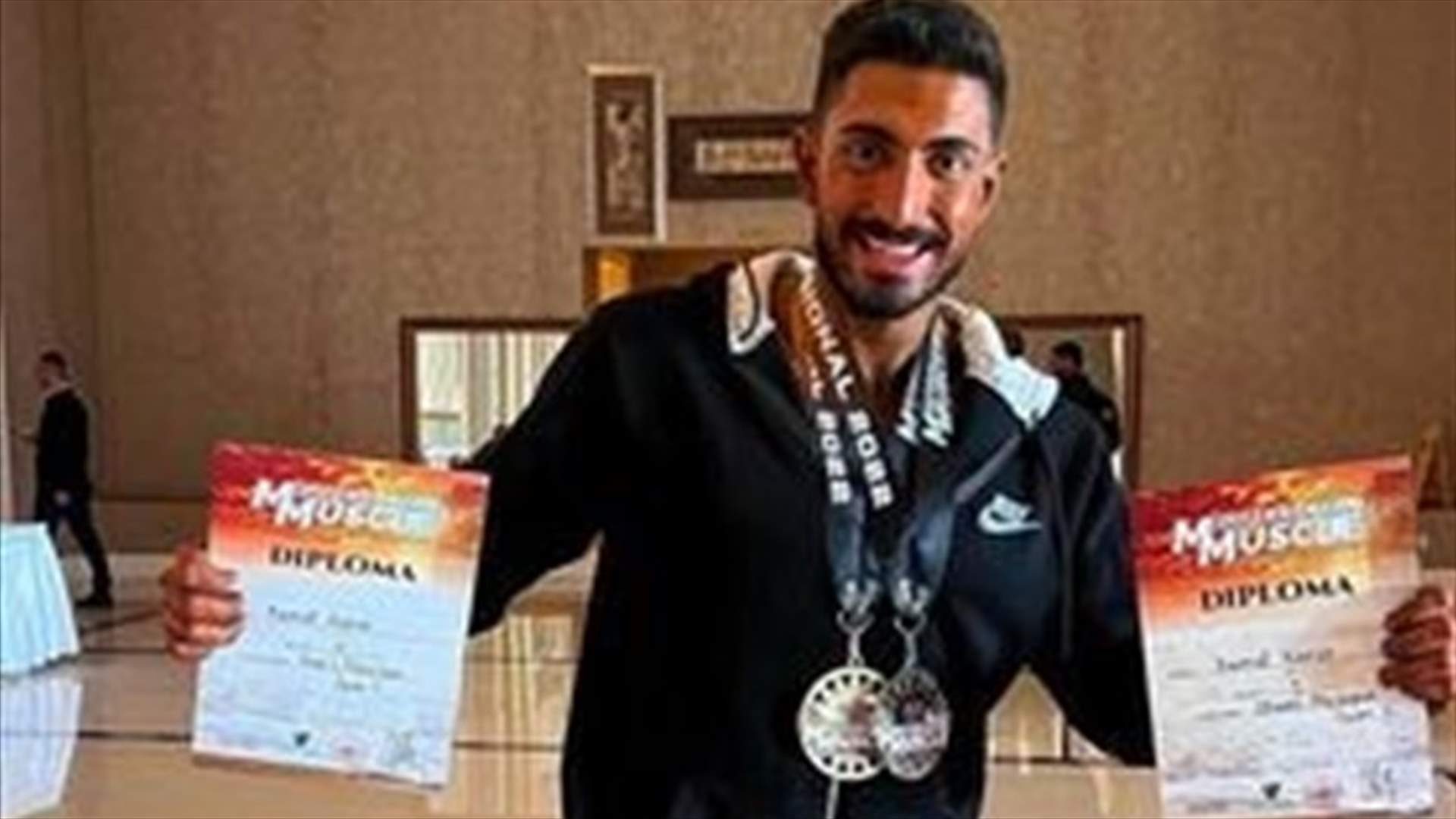 Lebanese Kamel Kanso wins medals at bodybuilding championship in Cyprus