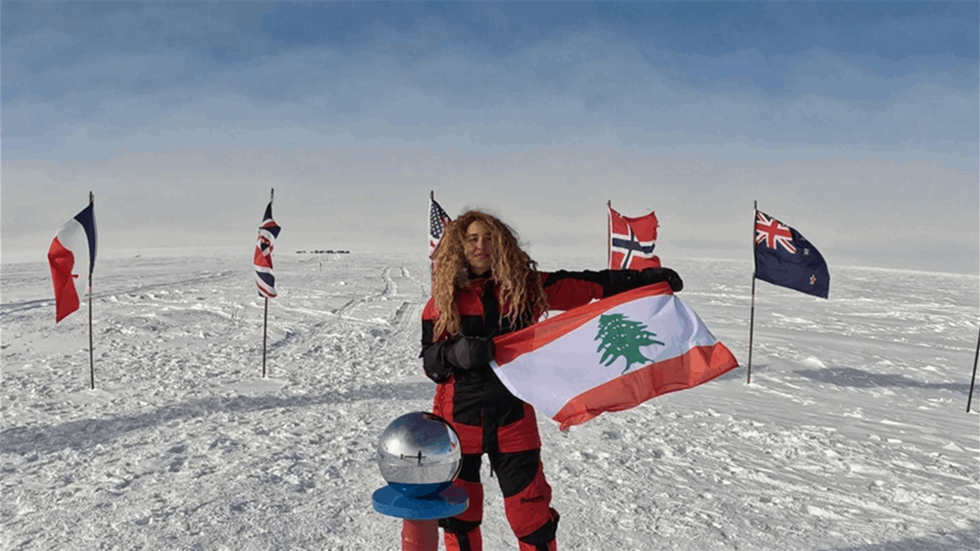 Lebanese Tima Deryan becomes 1st Lebanese woman to ski to the South Pole