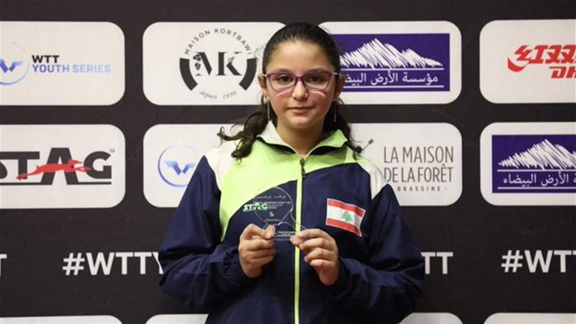 Lebanese Bissan Cheri tops international table tennis rankings for age groups