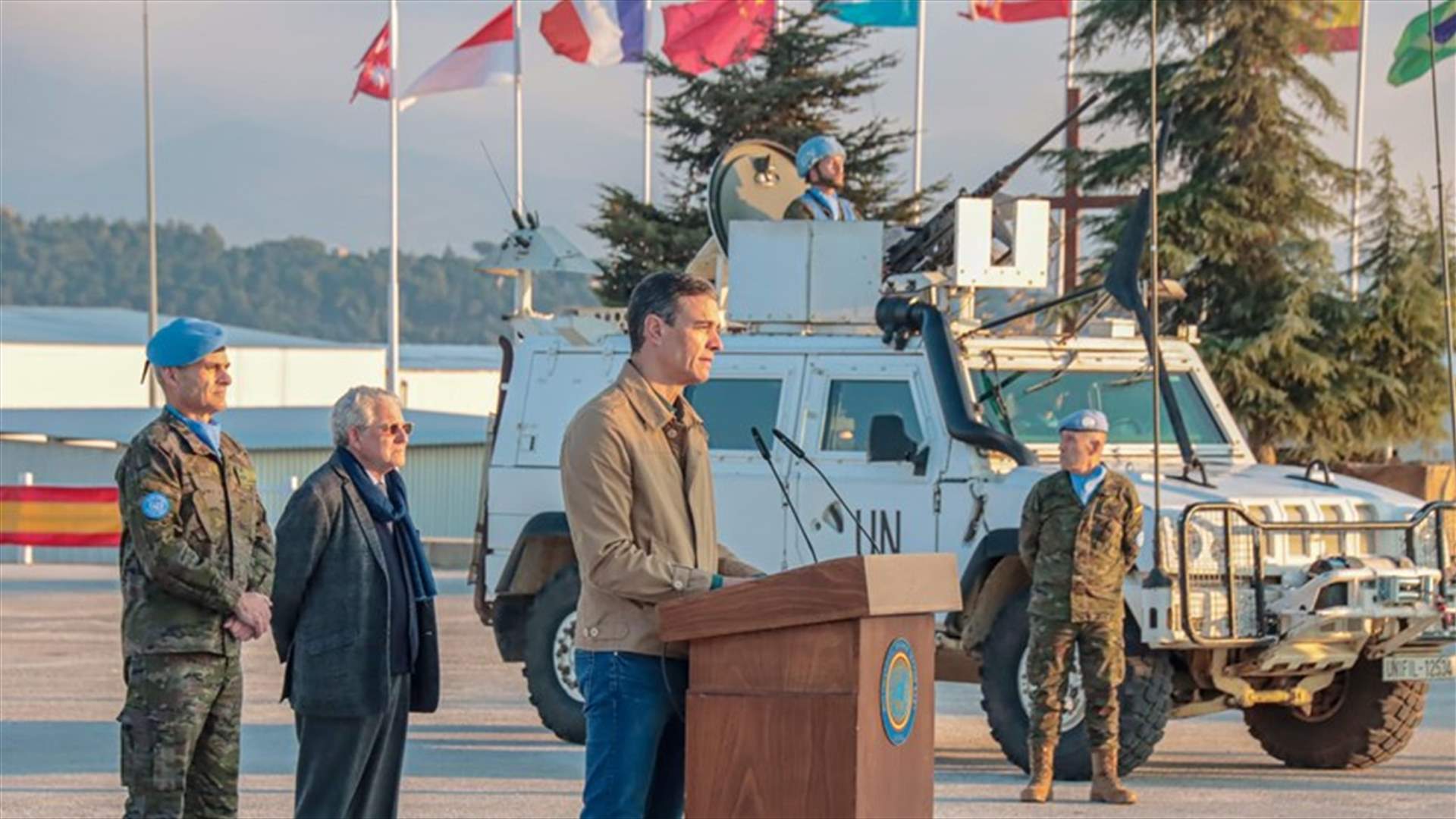 رئيس الحكومة الاسبانية يزور القوات الإسبانية في لبنان