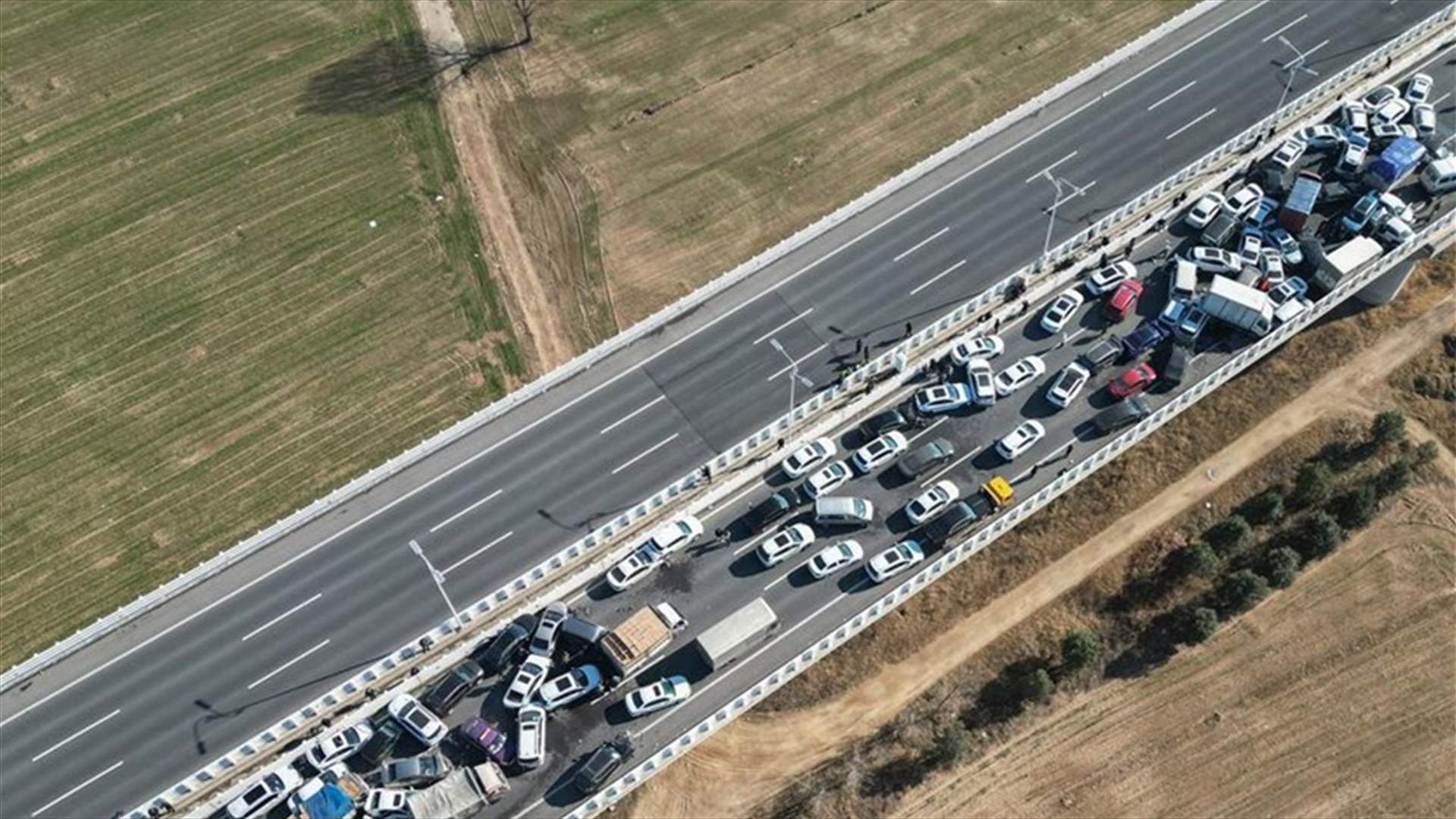 More than 200 cars involved in massive pileup in China’s Zhengzhou