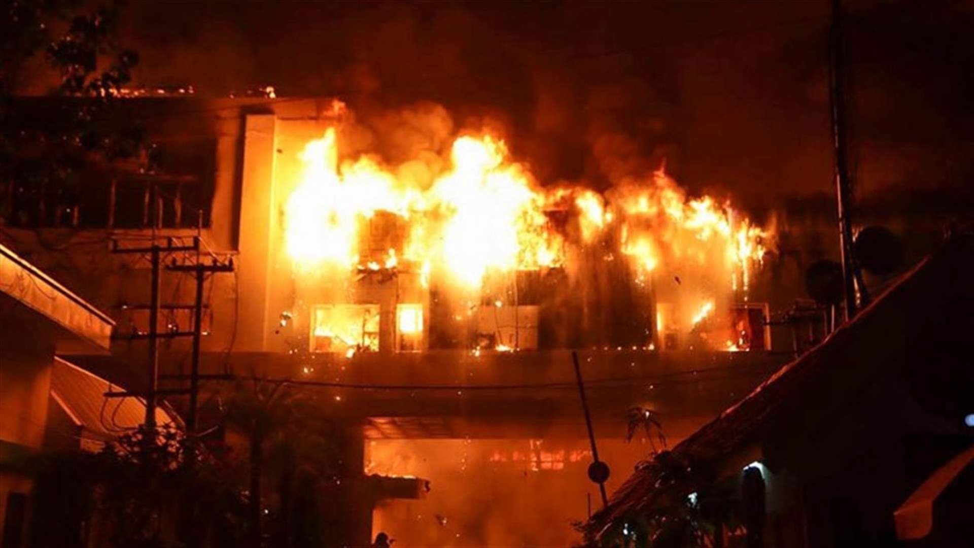 الحريق في فندق وكازينو في كمبوديا ناجم عن ماس كهربائي