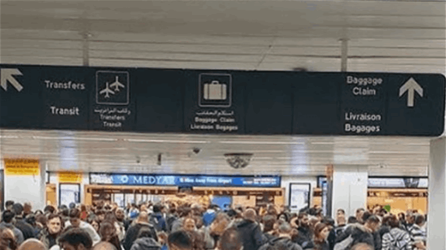 Beirut Airport witnesses a huge rush of travelers