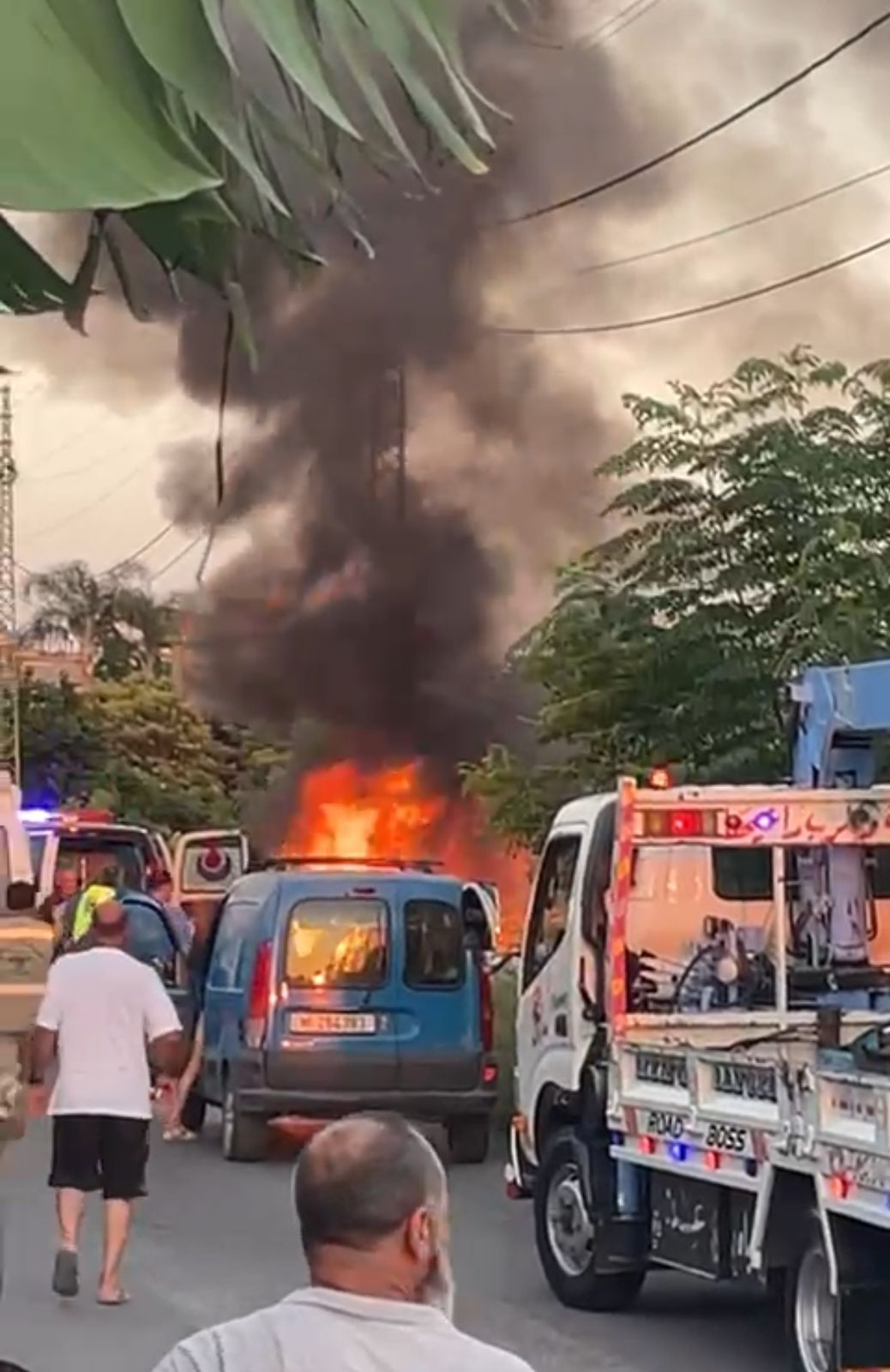 غارة اسرائيلية تستهدف سيارة على طريق بلدة دير قانون راس العين