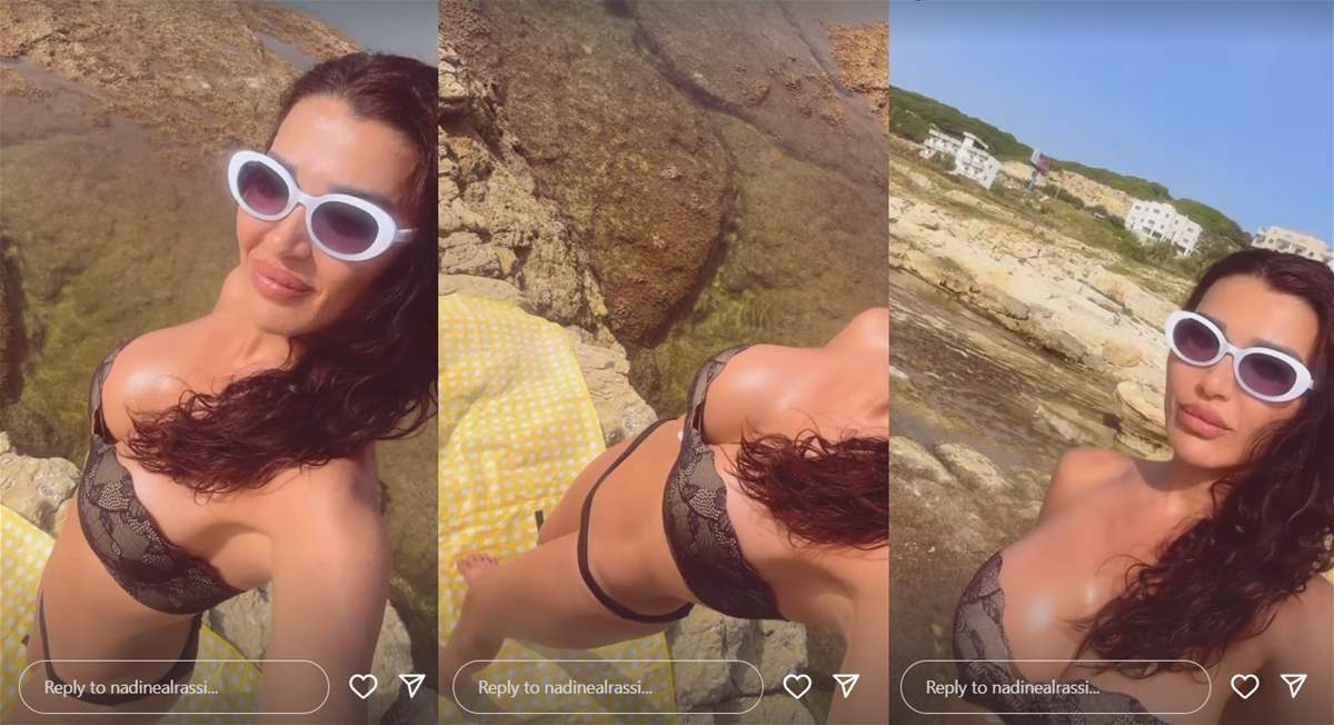 نادين الراسي تفتتح موسم البحر... وتستعرض رشاقتها بالمايوه (صور)