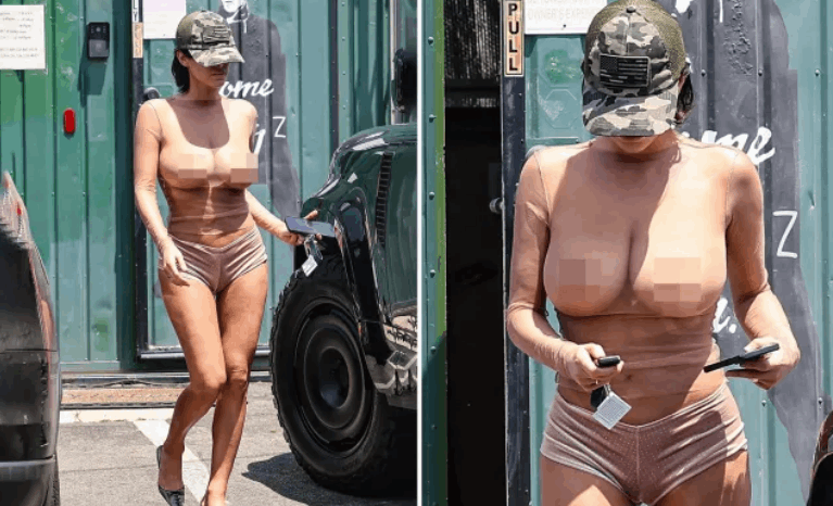 بعد تجولها بقميض شفاف تماما في الشارع.... هل تسجن بيانكا سينسوري زوجة كانييه ويست؟! (صورة)